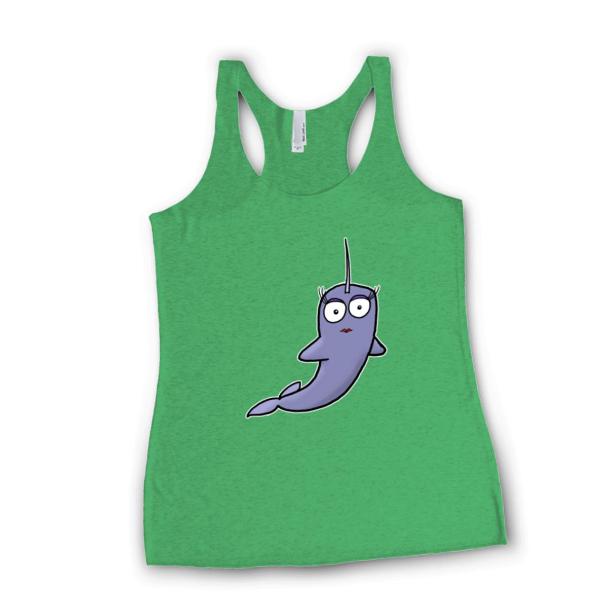 Narwhal Ladies' Racerback Tank Extra Small envy-green