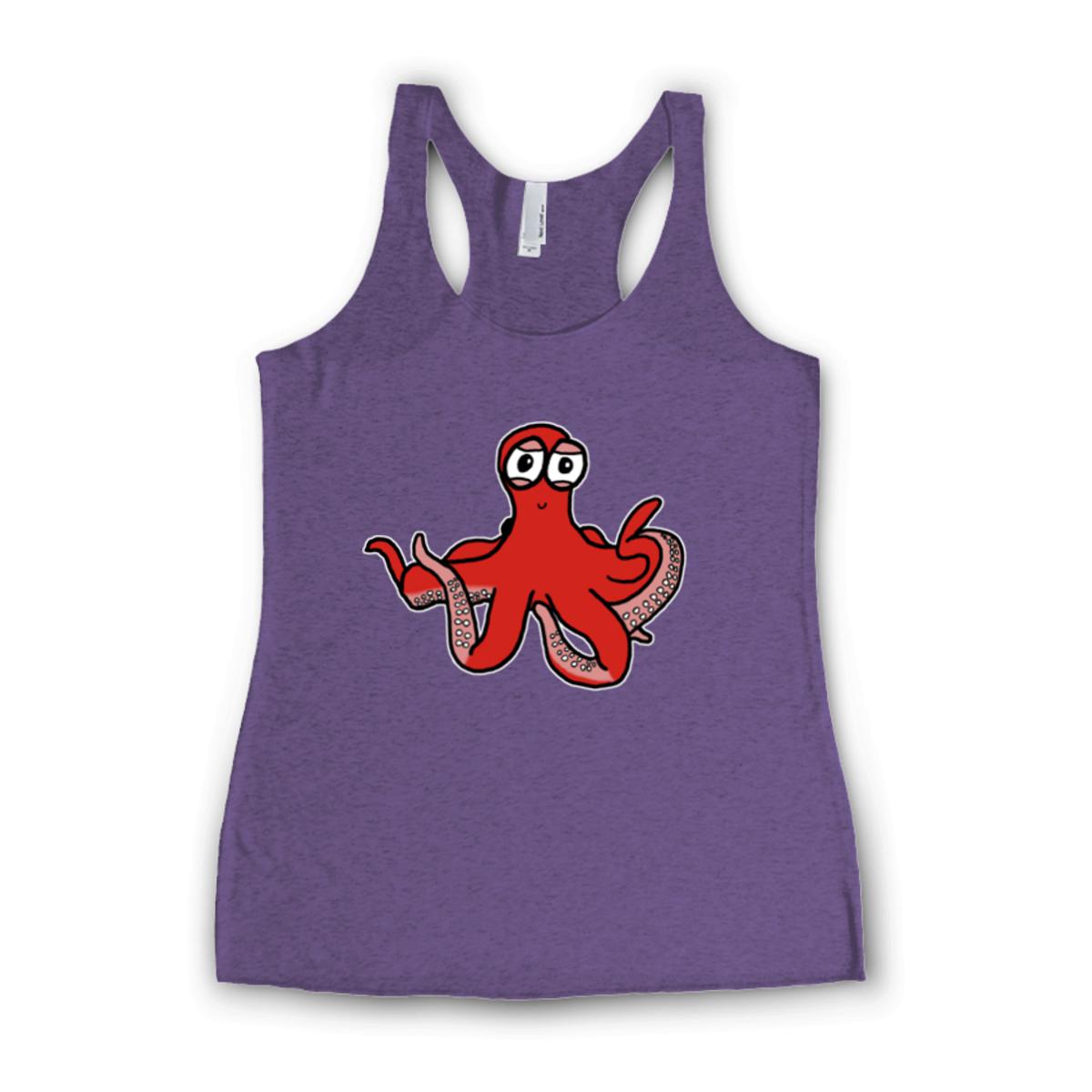 Octopus Ladies' Racerback Tank Extra Small purple-rush