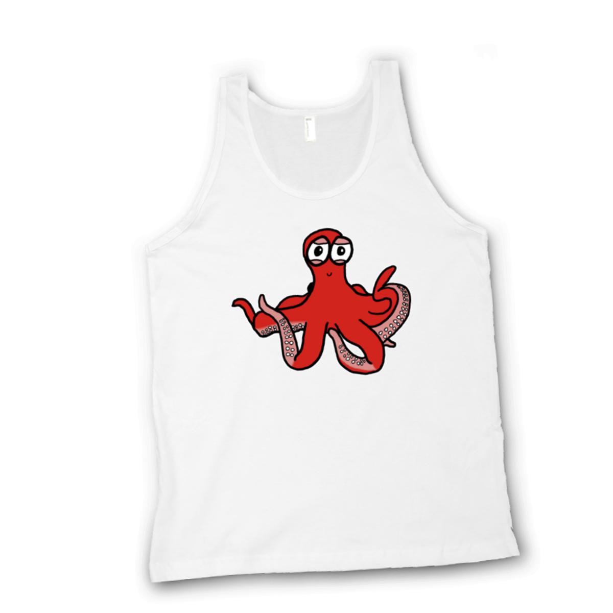 Octopus Unisex Tank Top Extra Small white