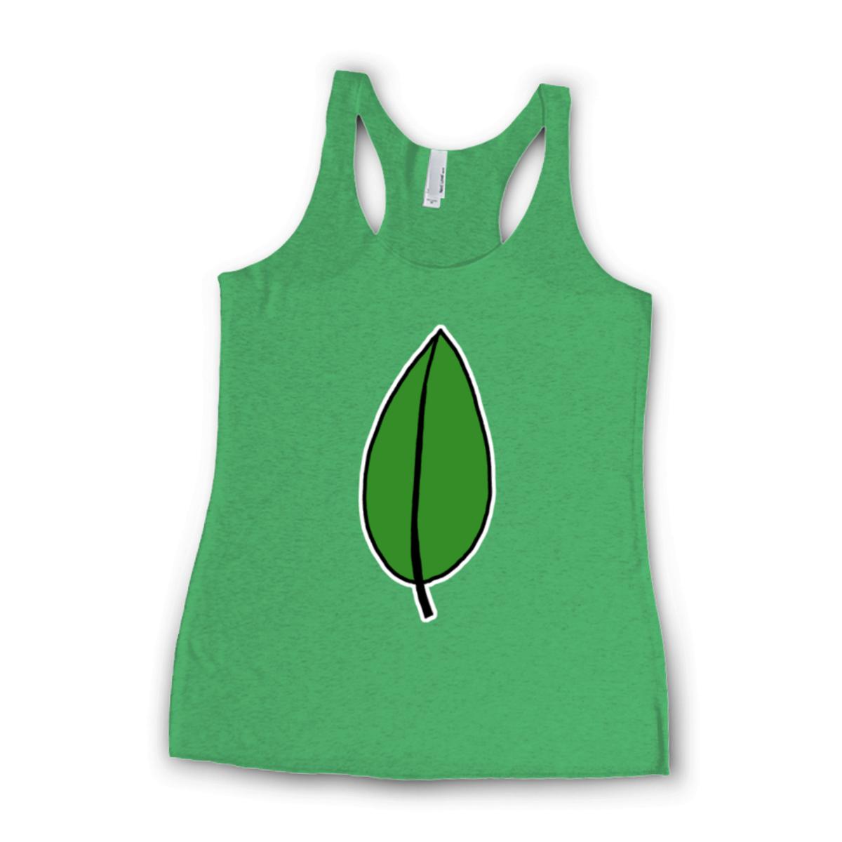 Olive Leaf Ladies' Racerback Tank Extra Small envy-green
