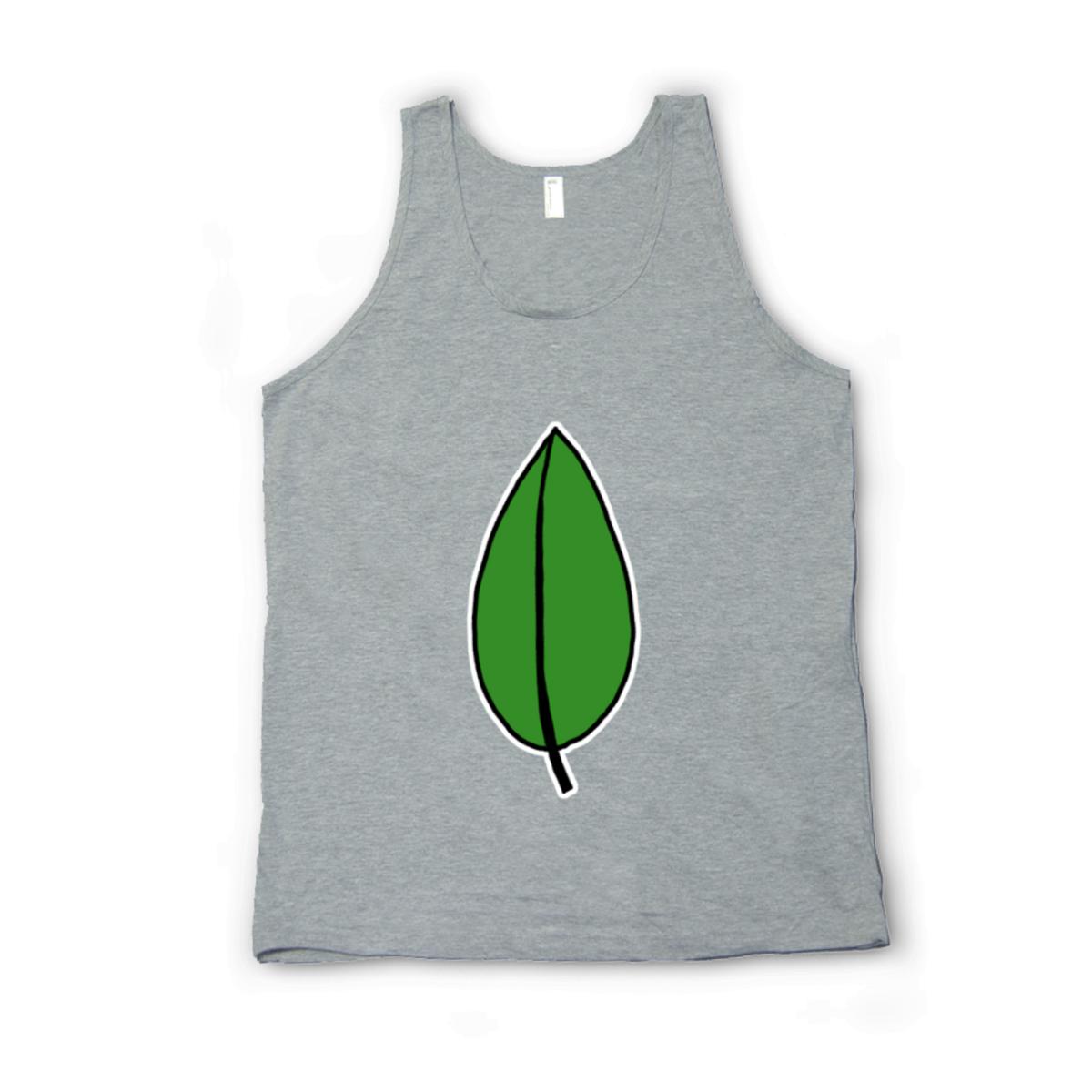 Olive Leaf Unisex Tank Top Extra Small heather-grey