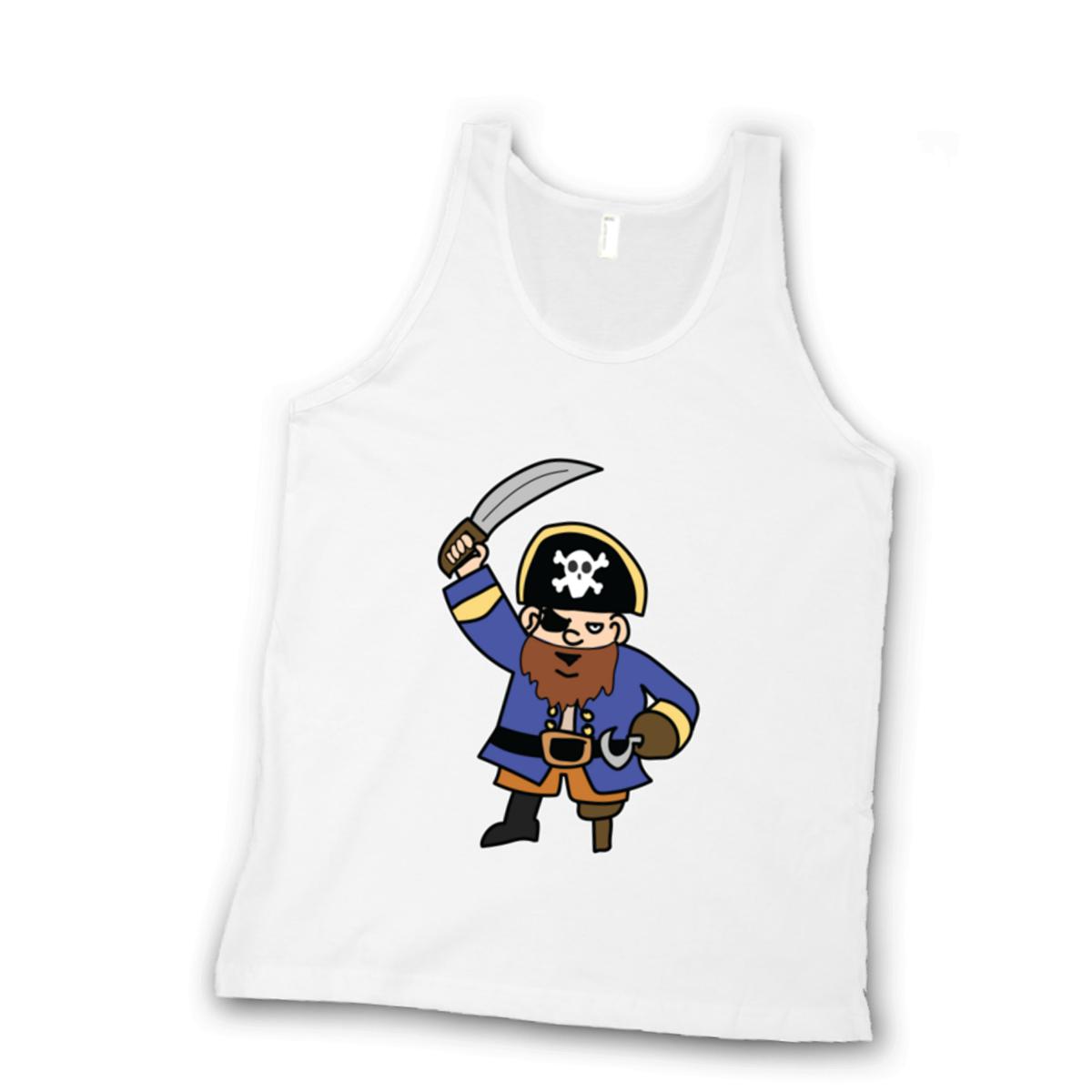 Pirate Unisex Tank Top Extra Small white
