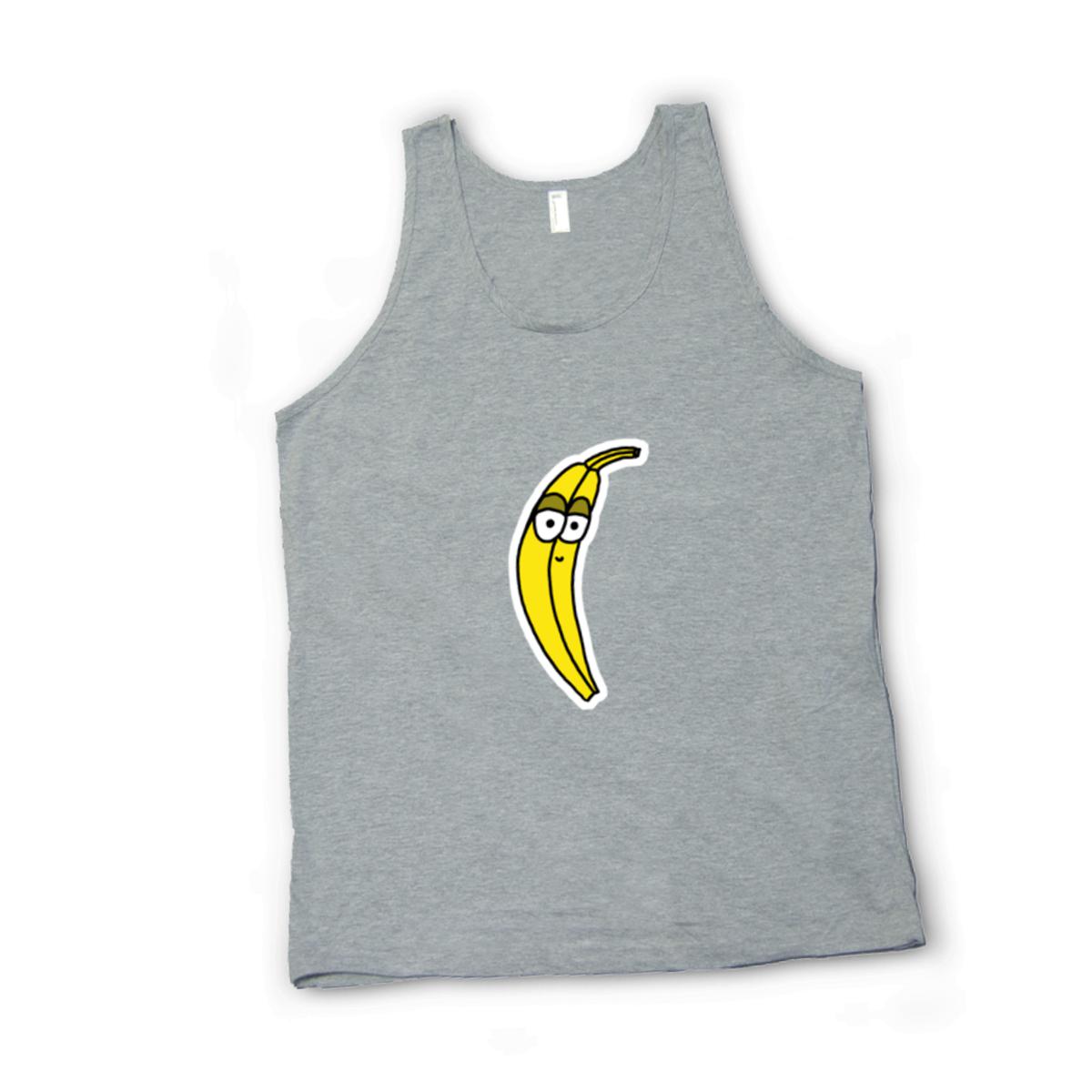Plantain Unisex Tank Top Double Extra Large heather-grey