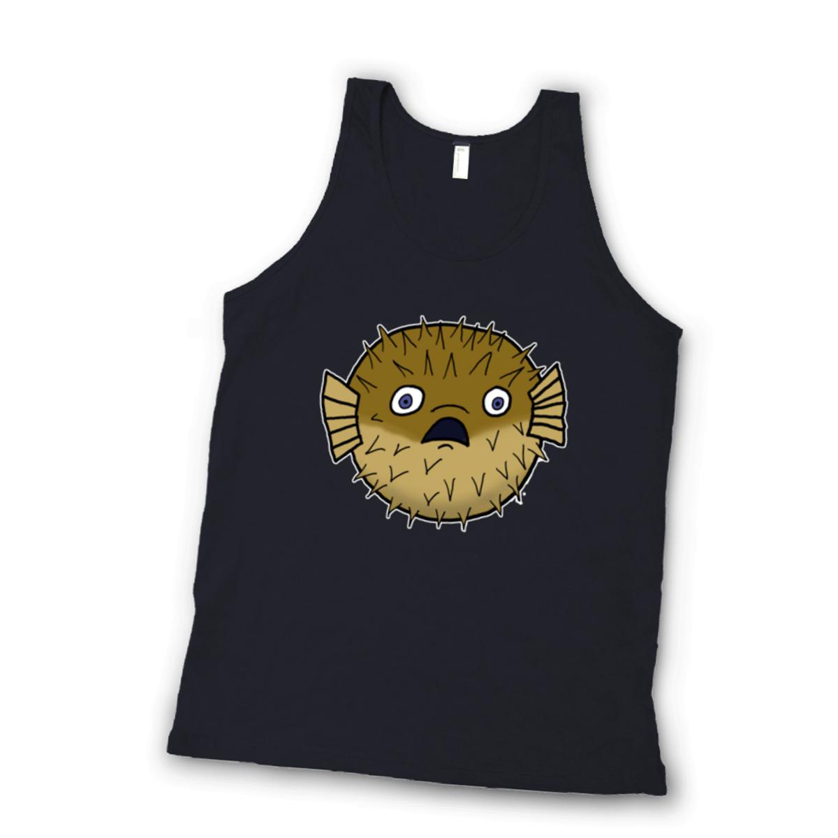 Puffer Fish Unisex Tank Top Double Extra Large black