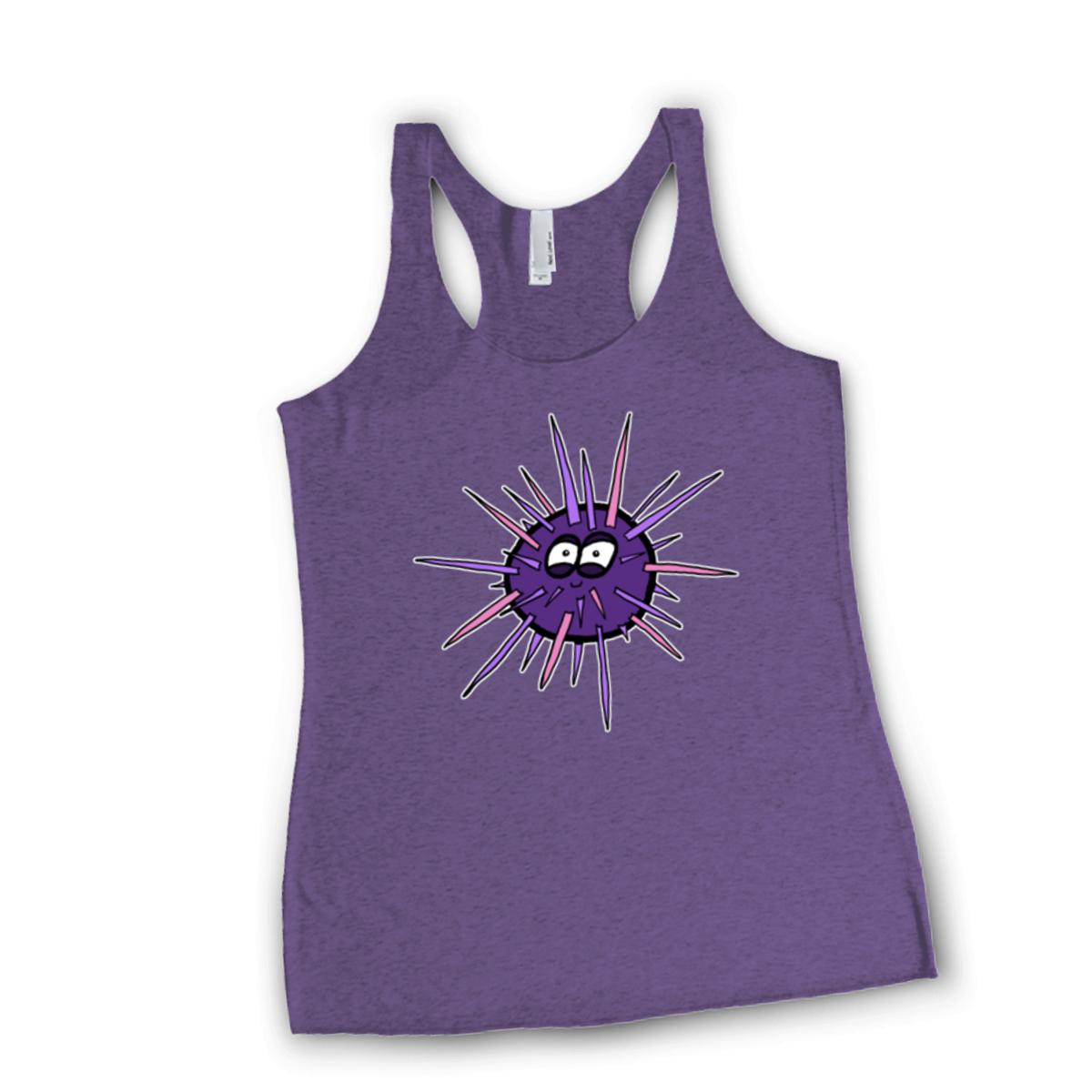 Sea Urchin Ladies' Racerback Tank Extra Small purple-rush