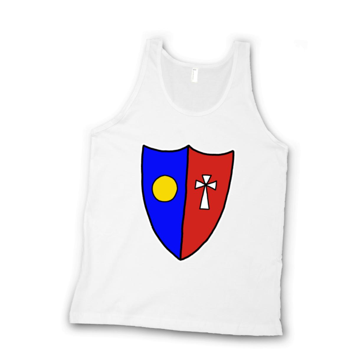 Shield Unisex Tank Top Double Extra Large white