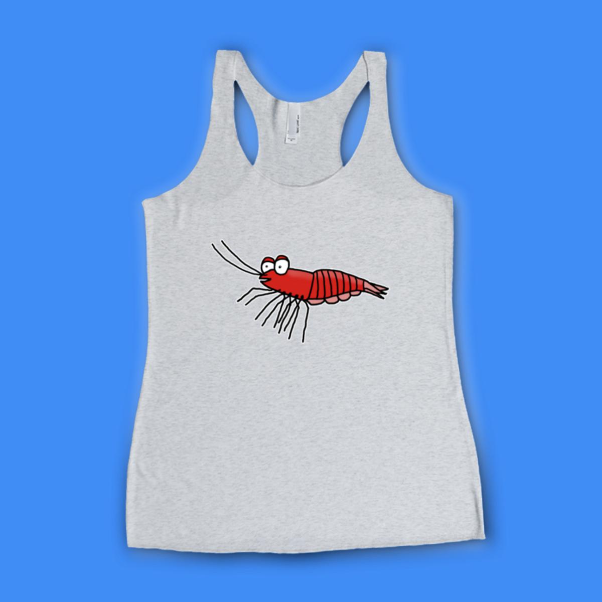 Shrimp Ladies' Racerback Tank