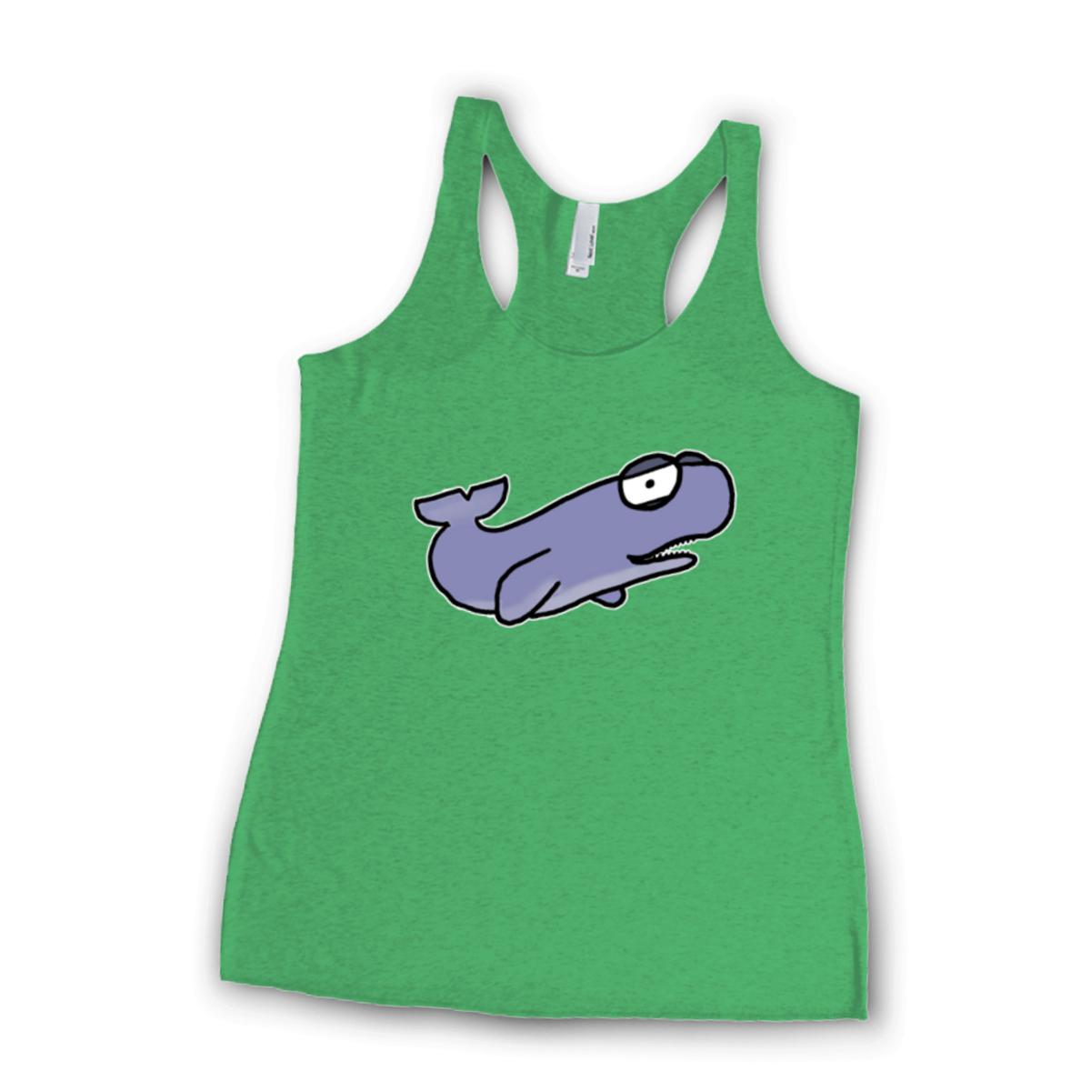 Sperm Whale Ladies' Racerback Tank Extra Small envy-green