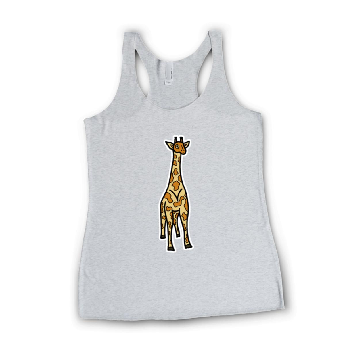 Toy Giraffe Ladies' Racerback Tank Medium heather-white