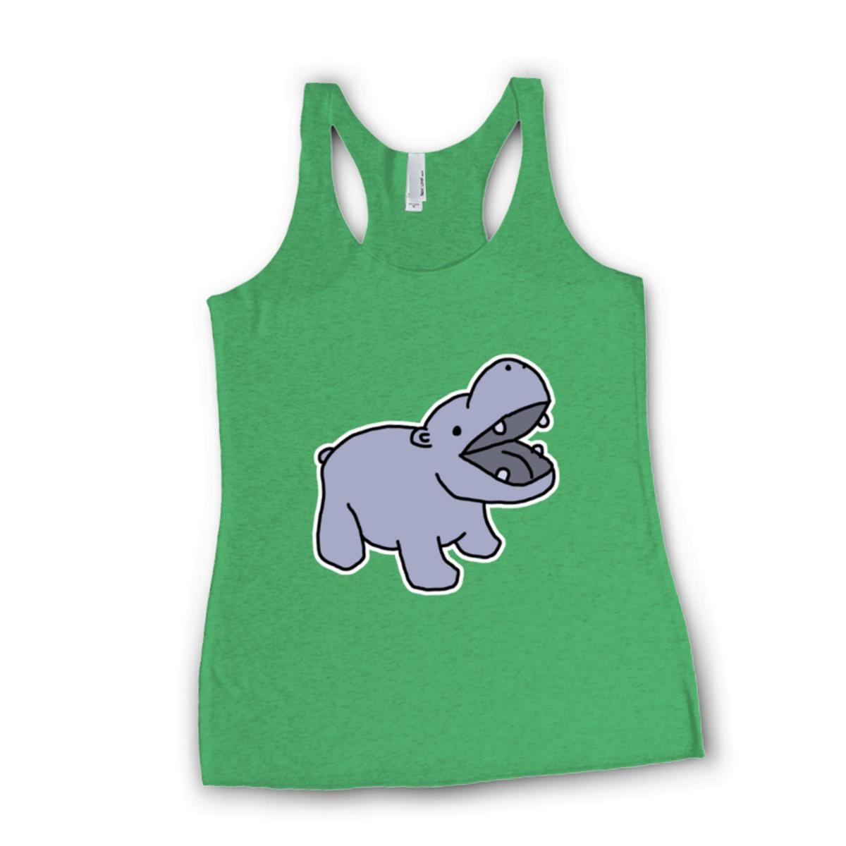 Toy Hippo Ladies' Racerback Tank Extra Large envy-green