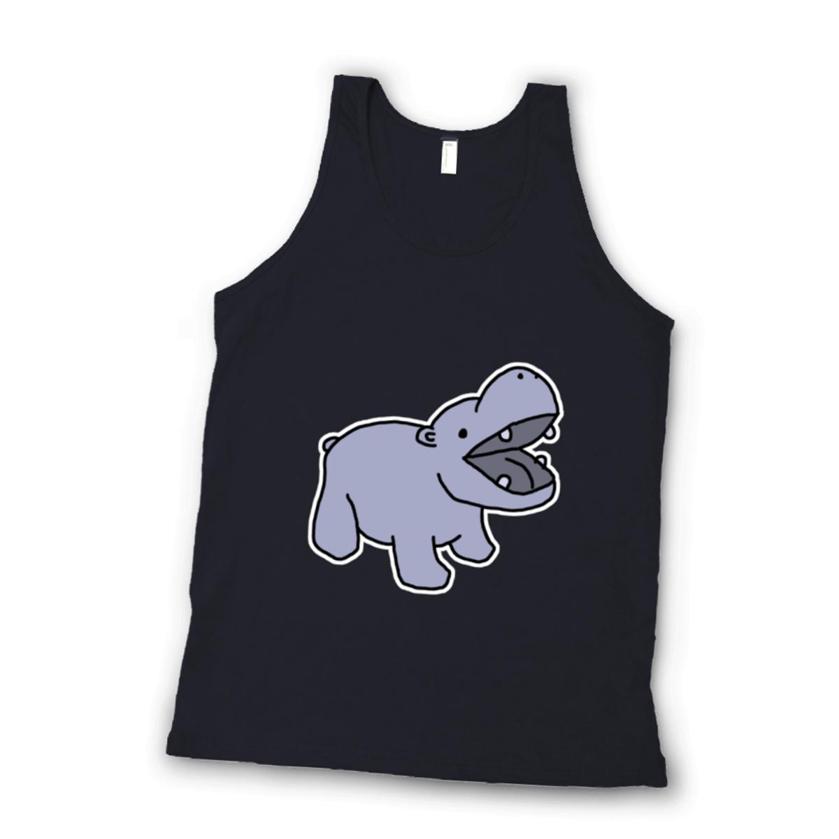Toy Hippo Unisex Tank Top Double Extra Large black