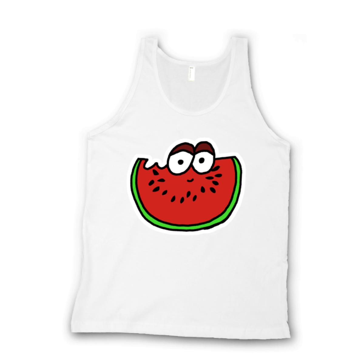 Watermelon Unisex Tank Top Double Extra Large white