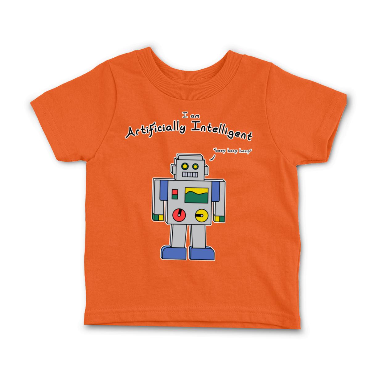 AI Bot Infant Tee 12M orange