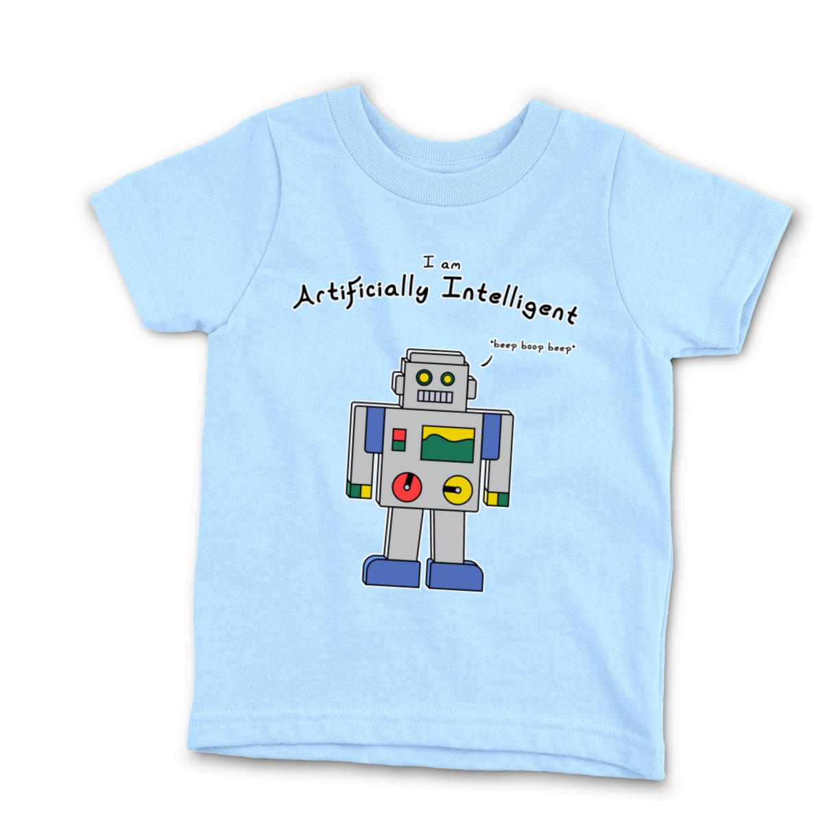 AI Bot Kid's Tee Medium light-blue