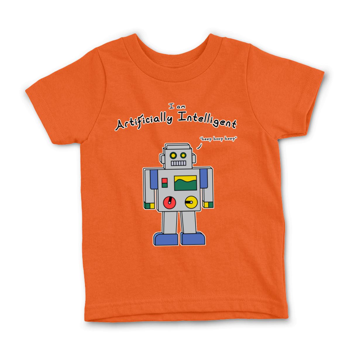AI Bot Kid's Tee Medium orange