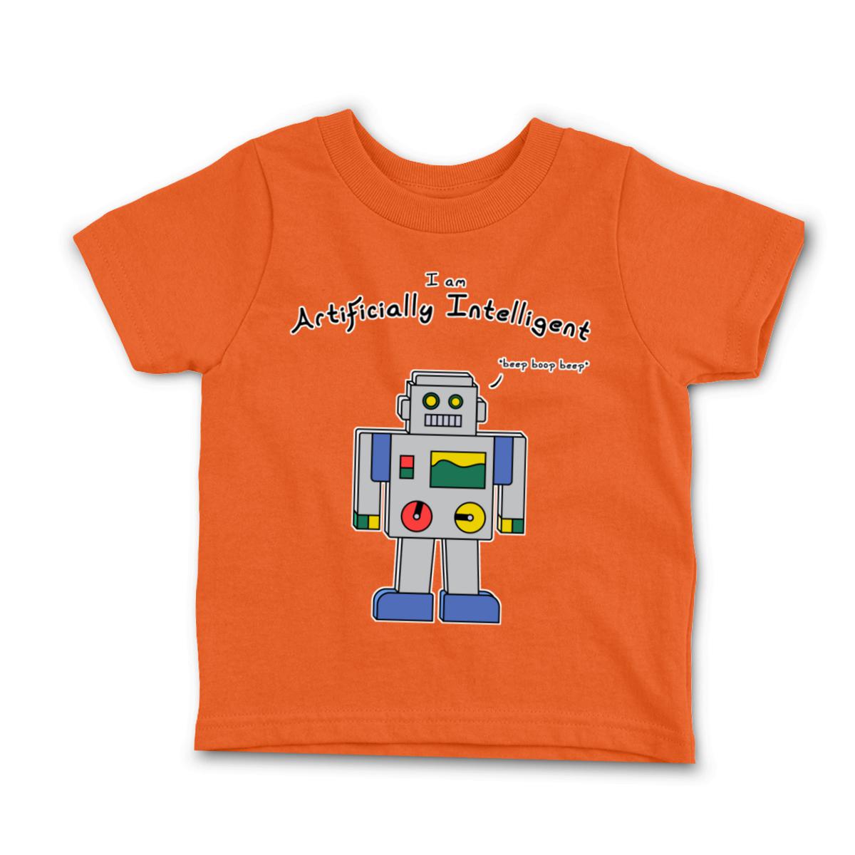 AI Bot Toddler Tee 56T orange