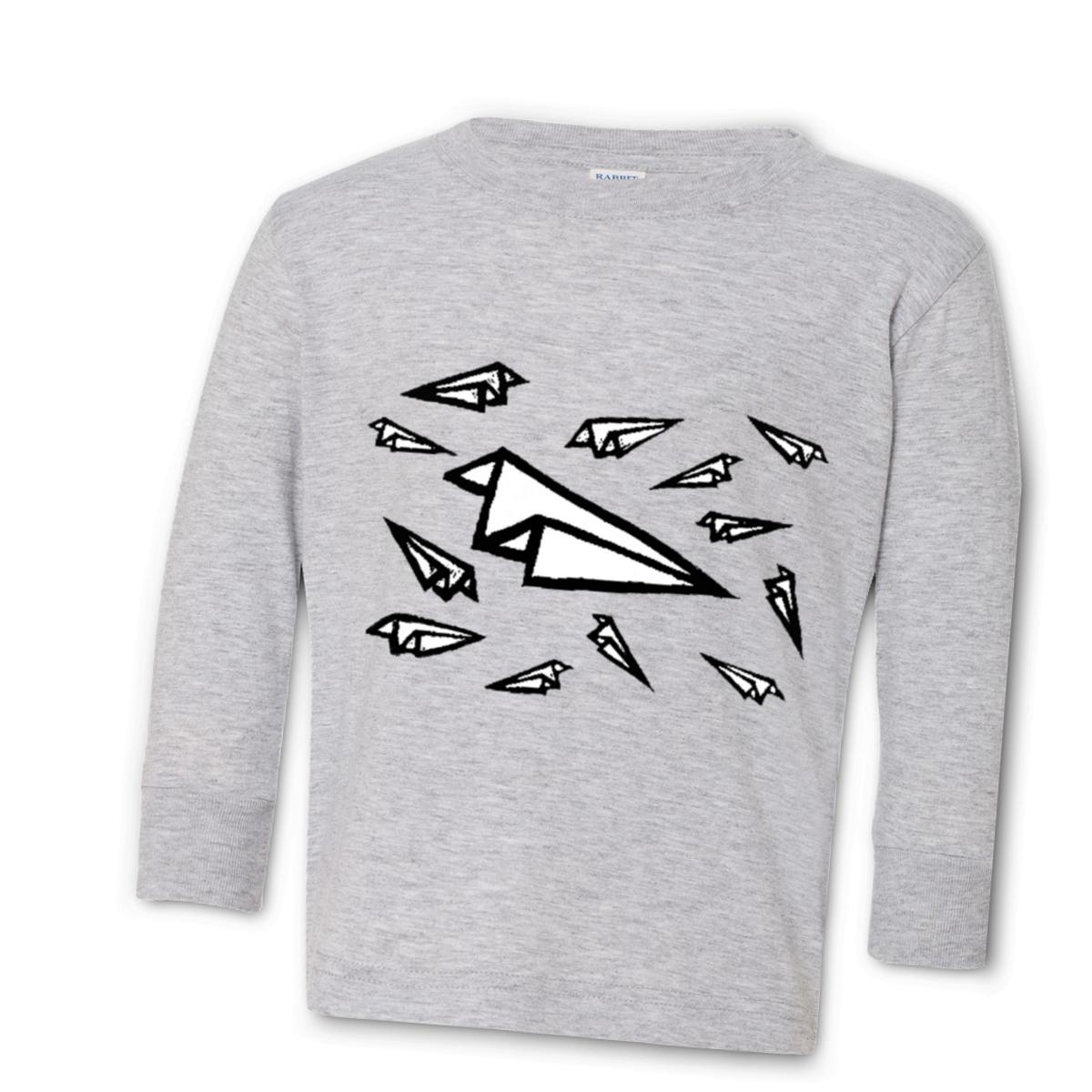 Airplane Frenzy Toddler Long Sleeve Tee 56T heather