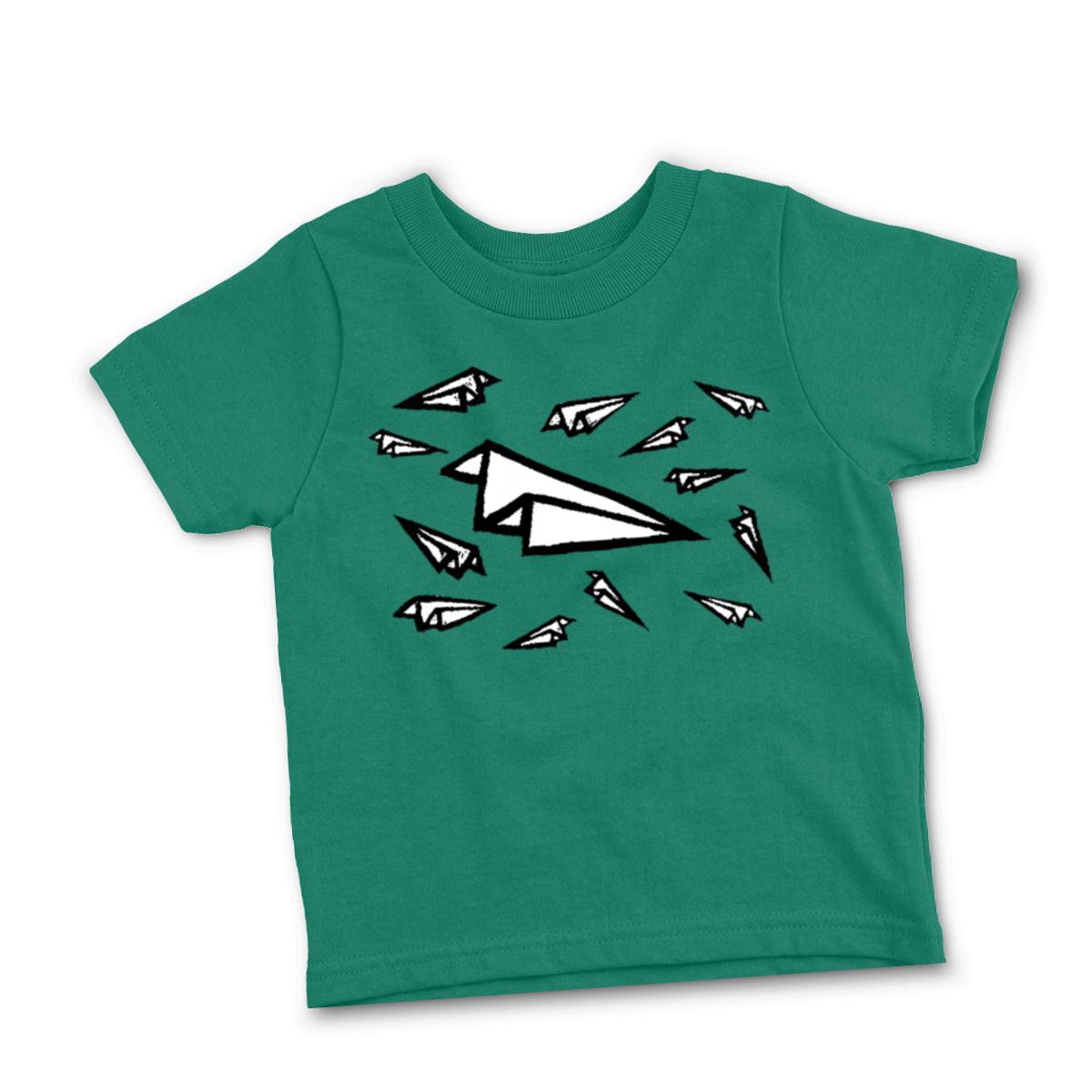 Airplane Frenzy Toddler Tee 2T kelly