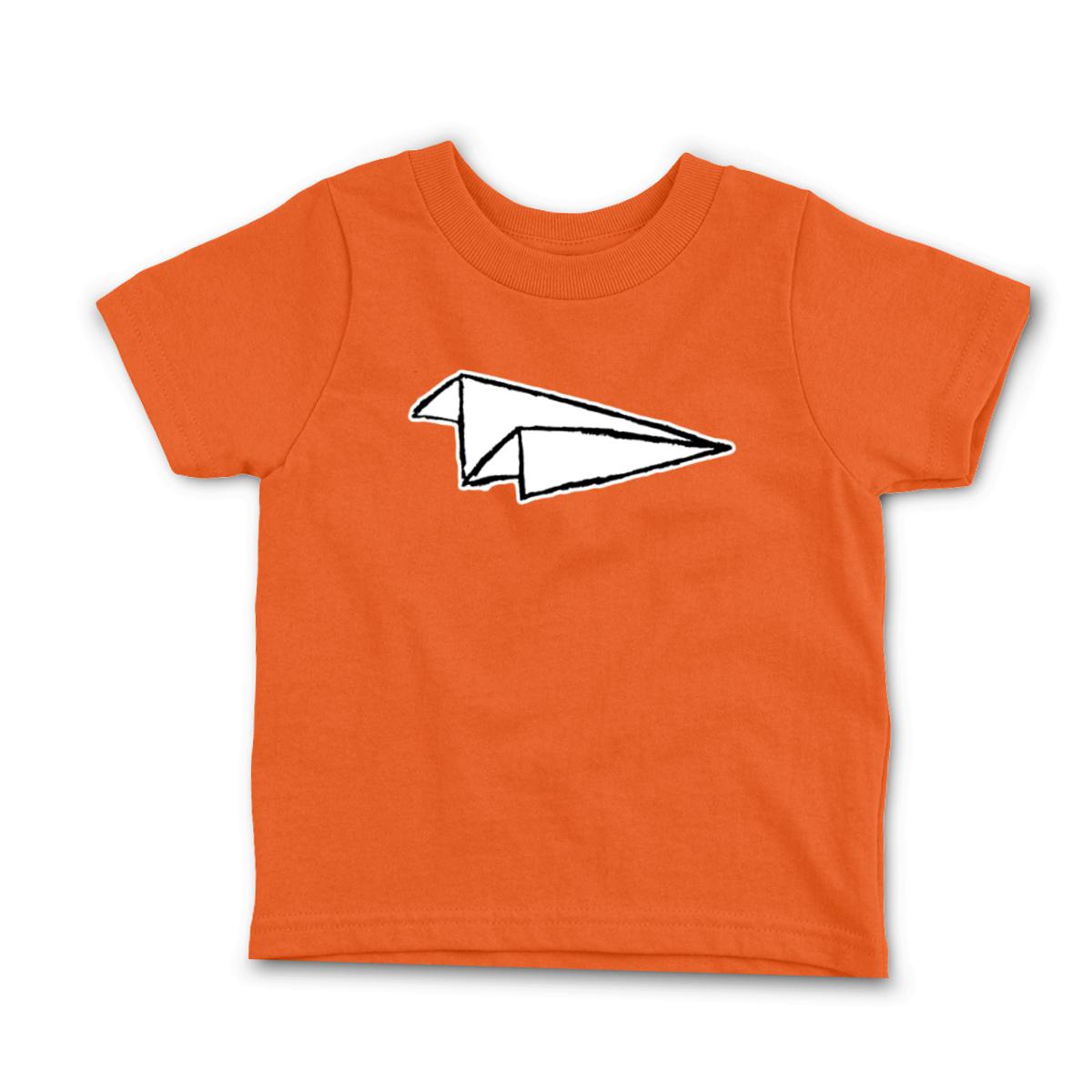 Airplane Sketch Infant Tee 12M orange