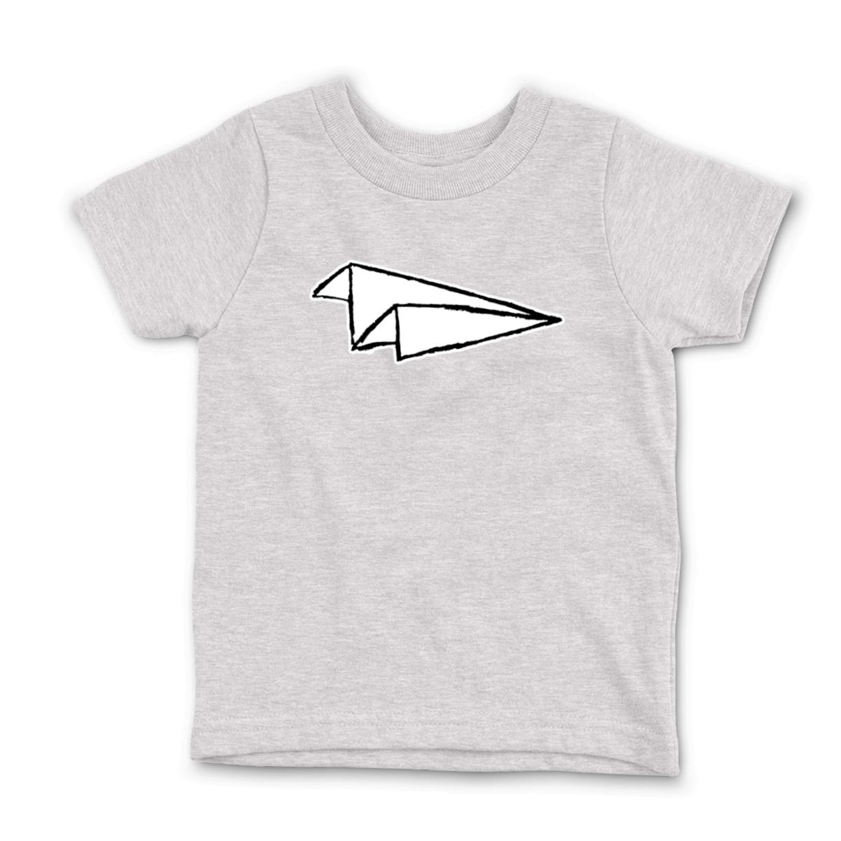 Airplane Sketch Kid's Tee Small heather