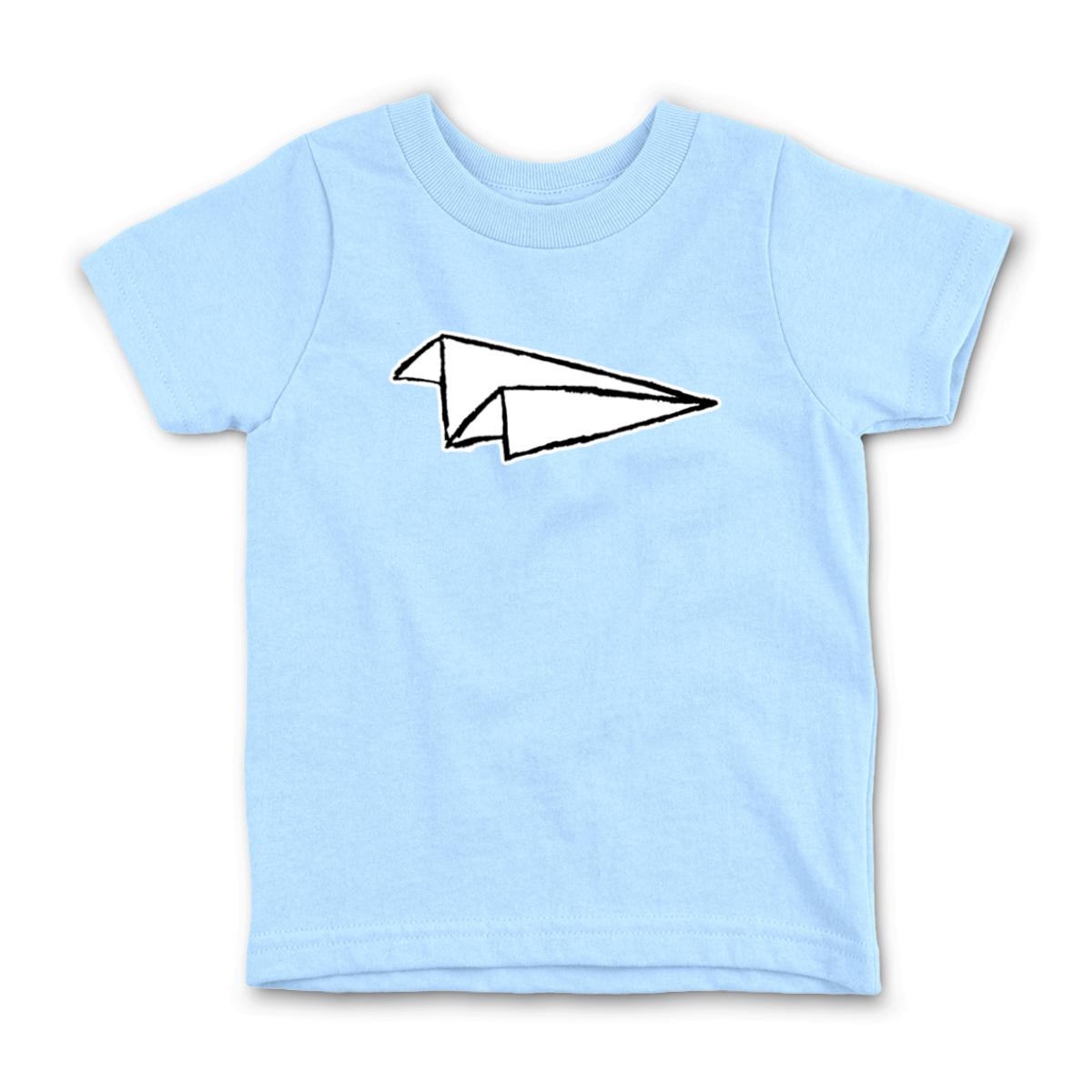Airplane Sketch Kid's Tee Medium light-blue