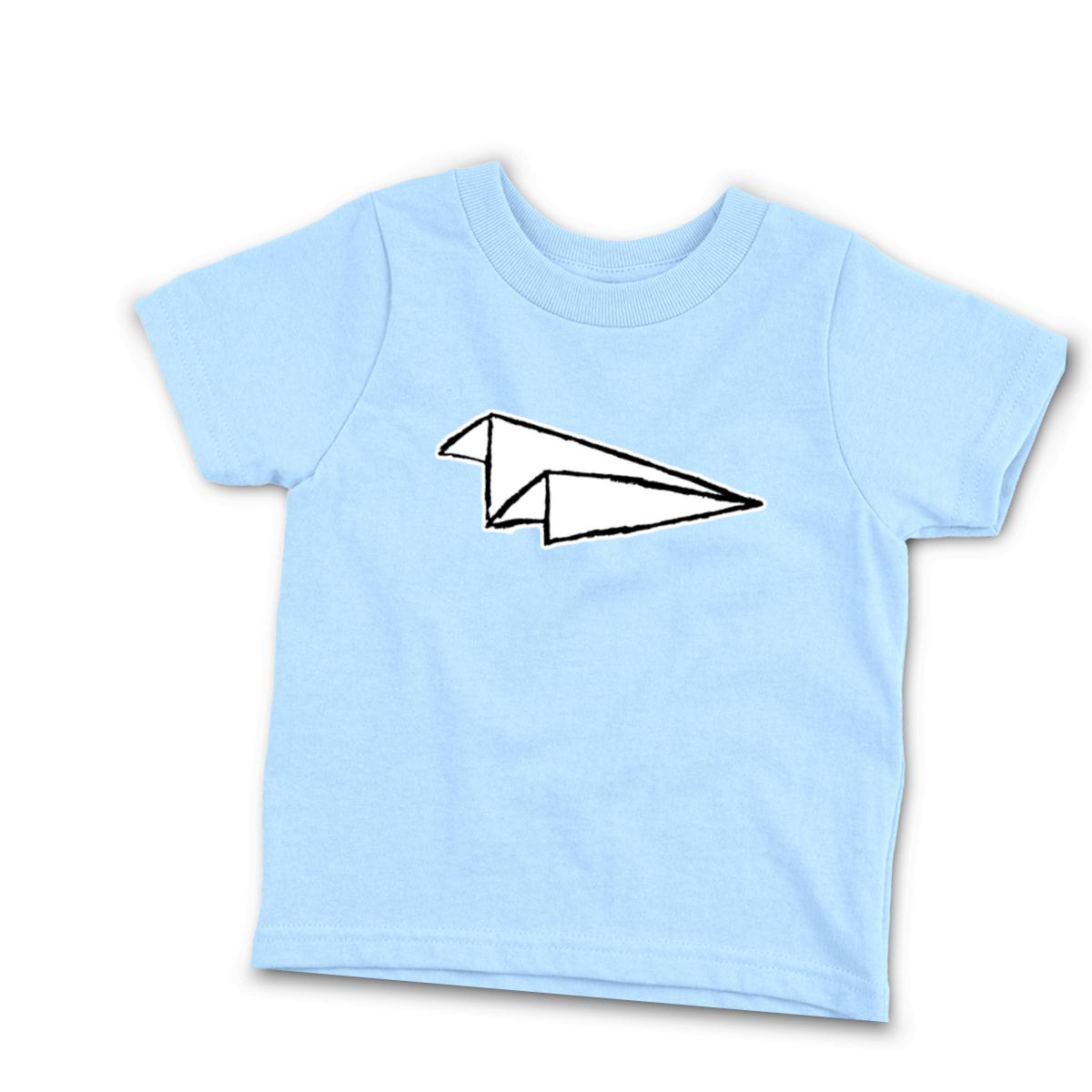 Airplane Sketch Toddler Tee 2T light-blue