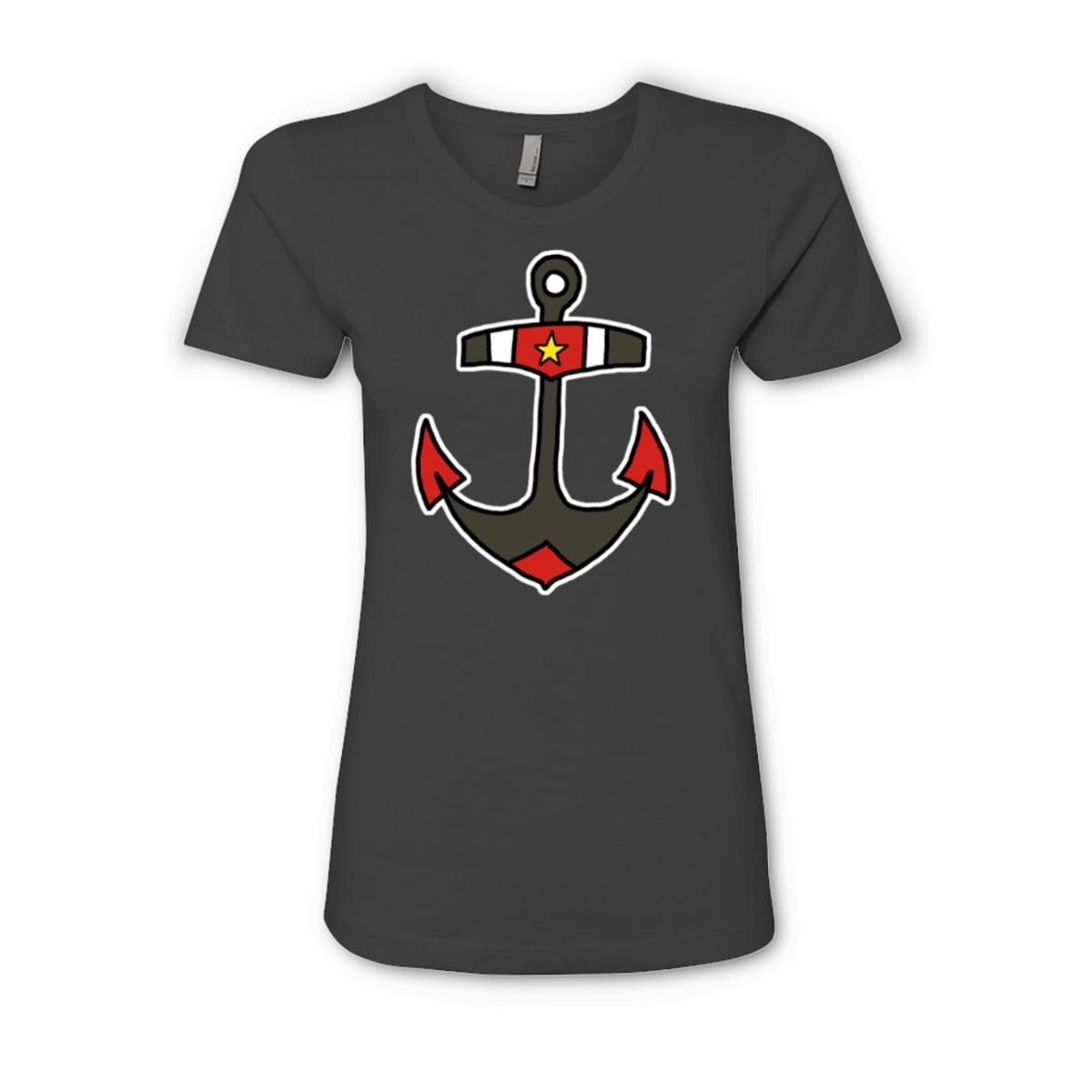 American Traditional Anchor Ladies' Boyfriend Tee Double Extra Large heavy-metal