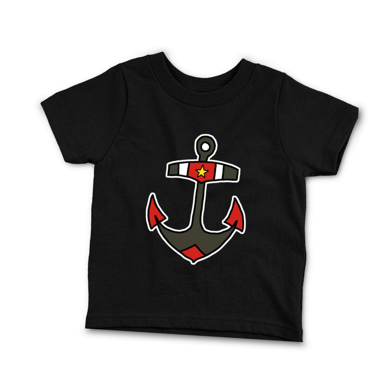 American Traditional Anchor Toddler Tee 56T black
