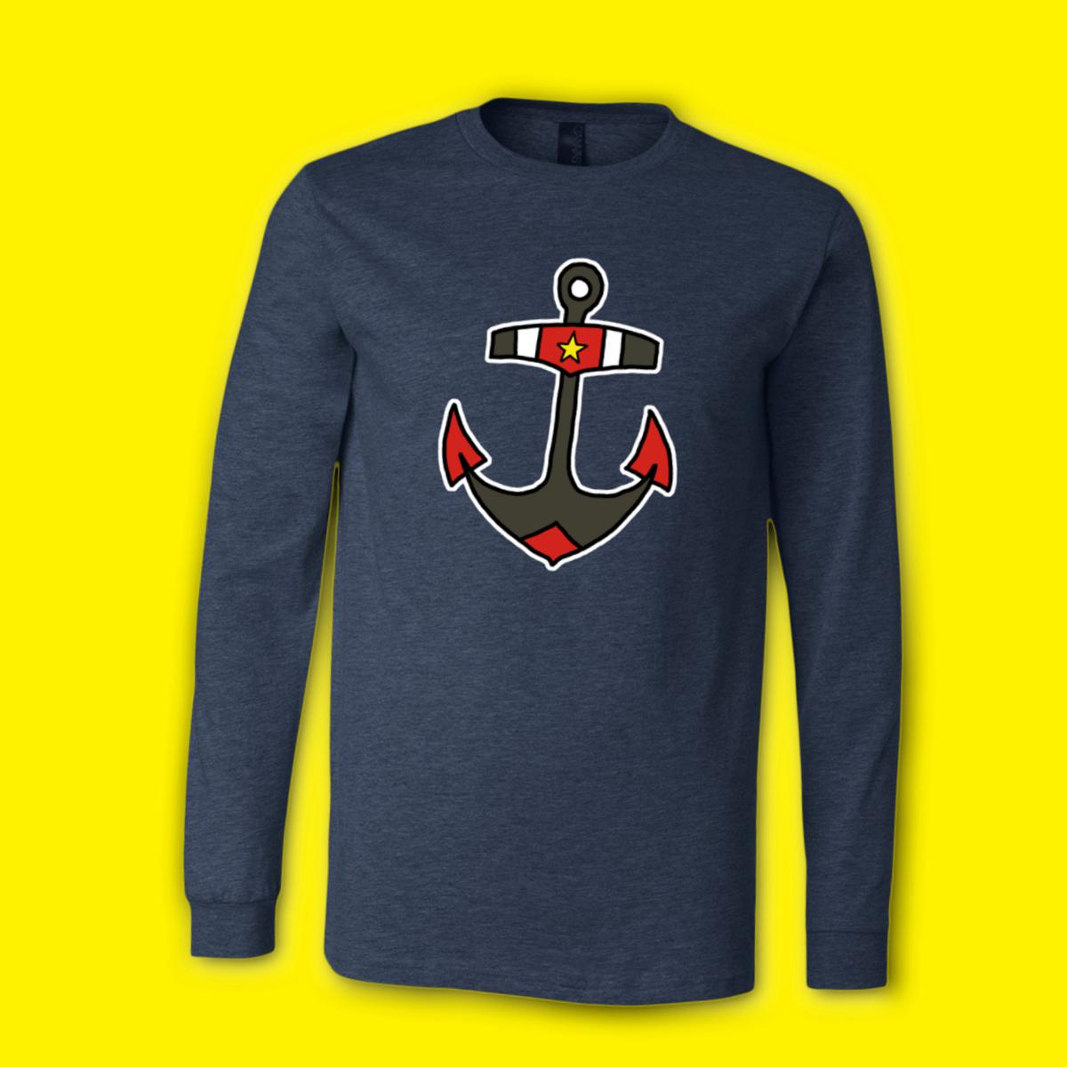 American Traditional Anchor Unisex Long Sleeve Tee