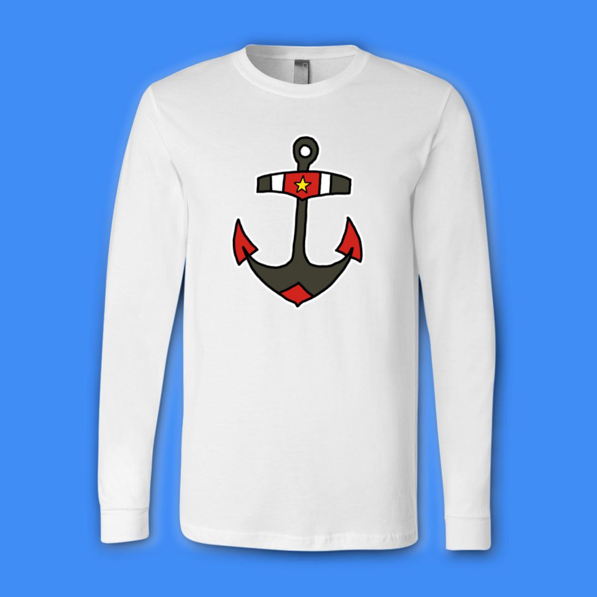 American Traditional Anchor Unisex Long Sleeve Tee
