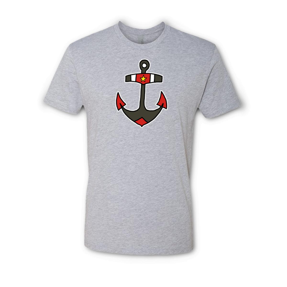 American Traditional Anchor Unisex Tee Small heather-grey