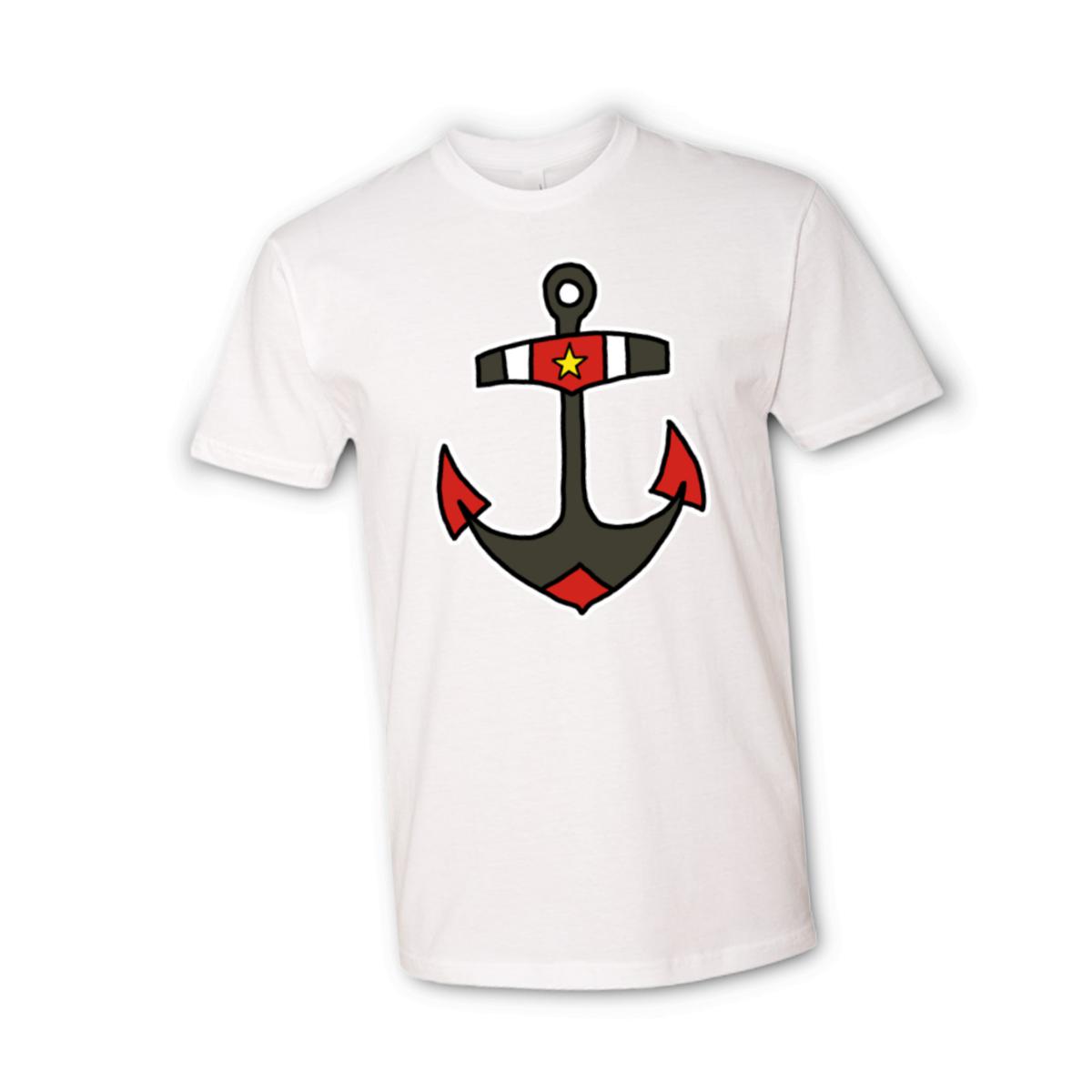 American Traditional Anchor Unisex Tee Small white