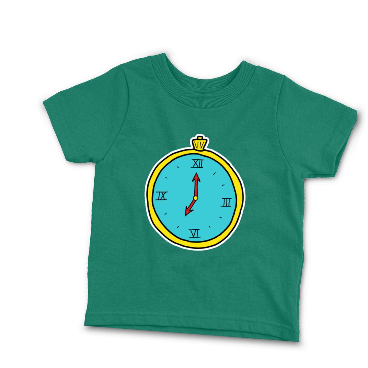 American Traditional Clock Infant Tee 12M kelly