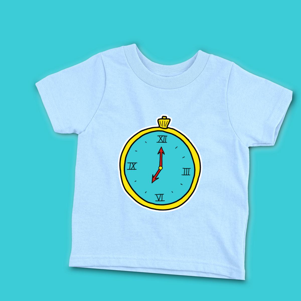 American Traditional Clock Toddler Tee