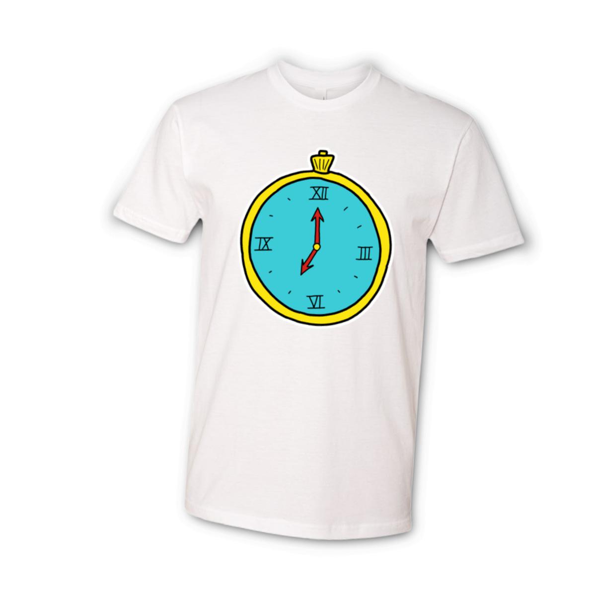 American Traditional Clock Unisex Tee Small white