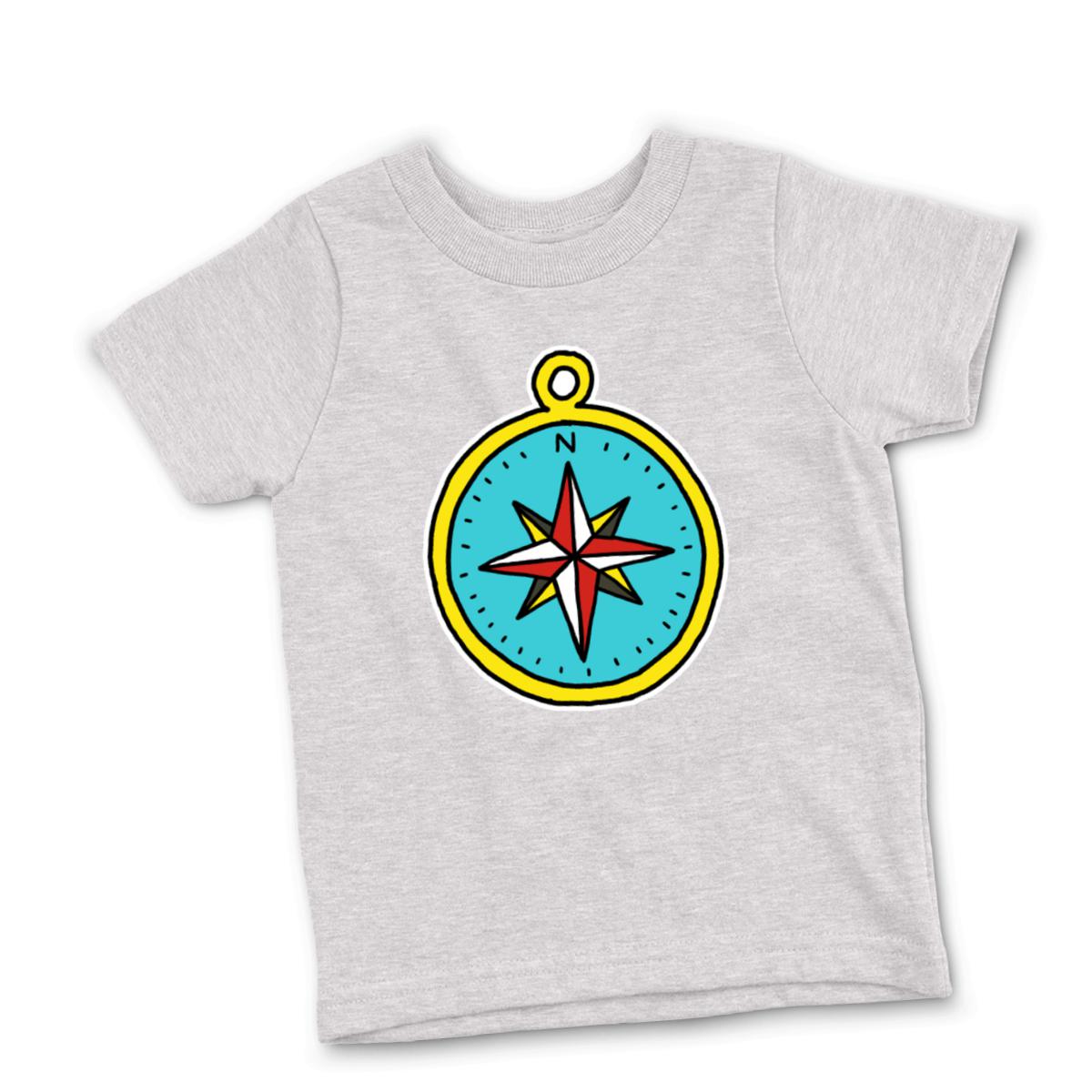 American Traditional Compass Kid's Tee Small heather