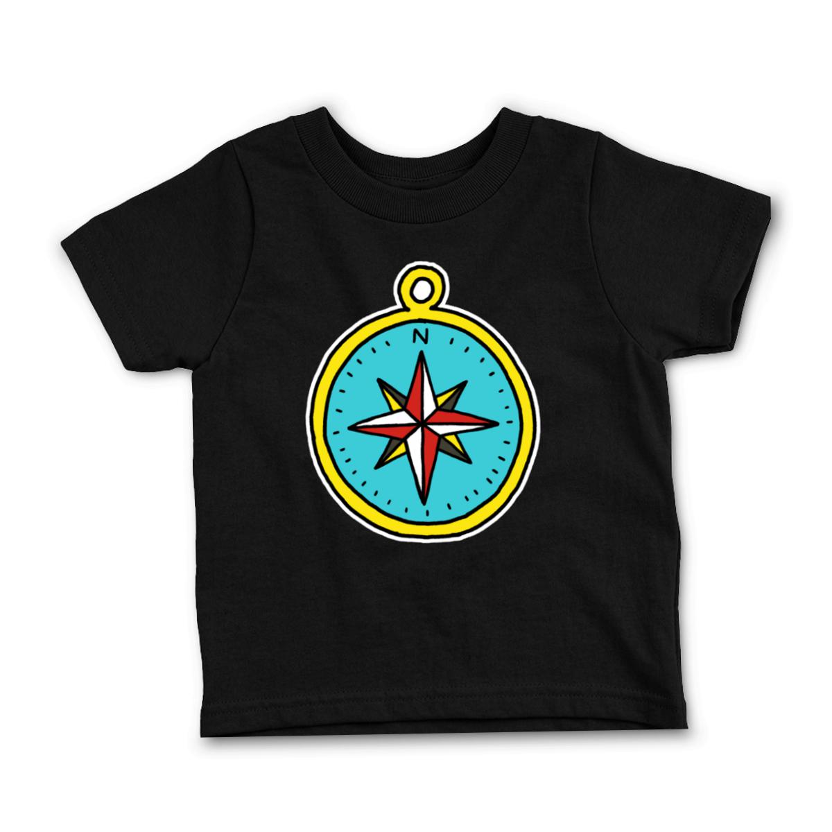 American Traditional Compass Toddler Tee 2T black