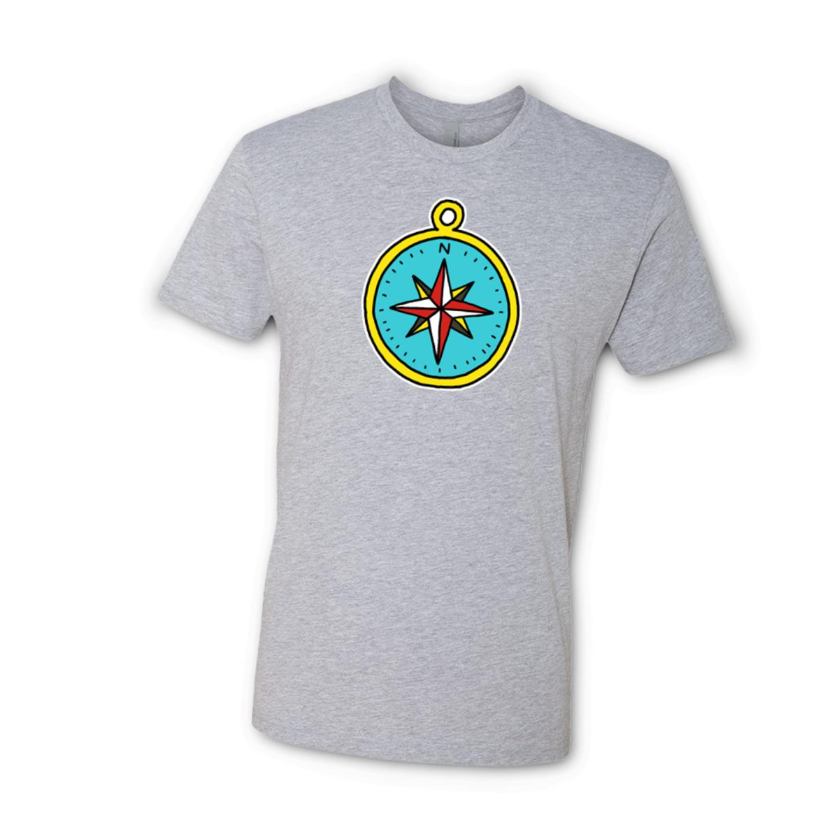 American Traditional Compass Unisex Tee Large heather-grey