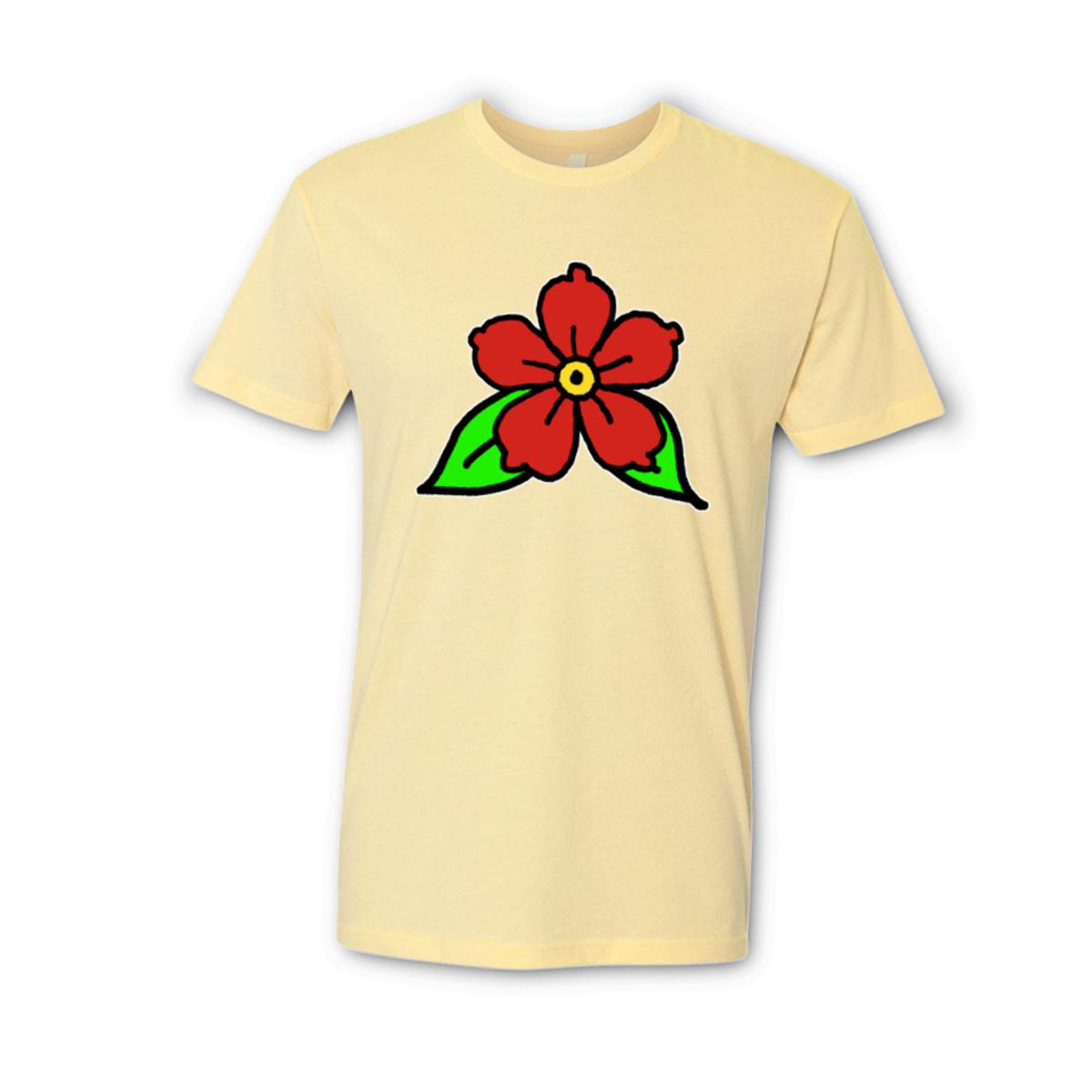 American Traditional Flower Unisex Tee Double Extra Large banana-cream