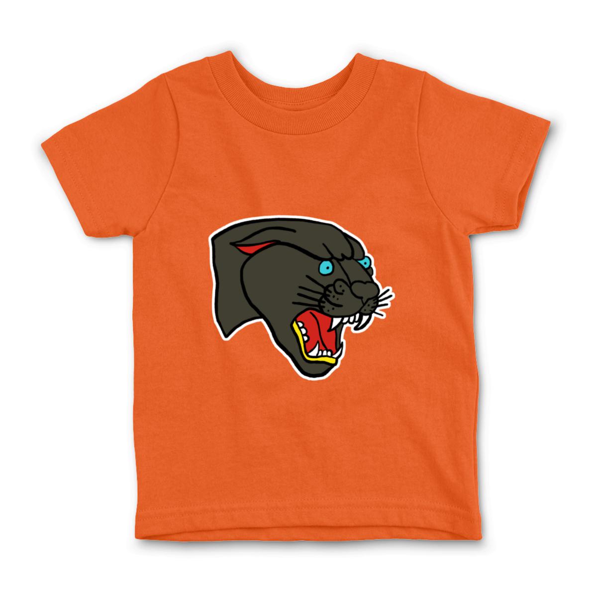 American Traditional Panther Kid's Tee Small orange