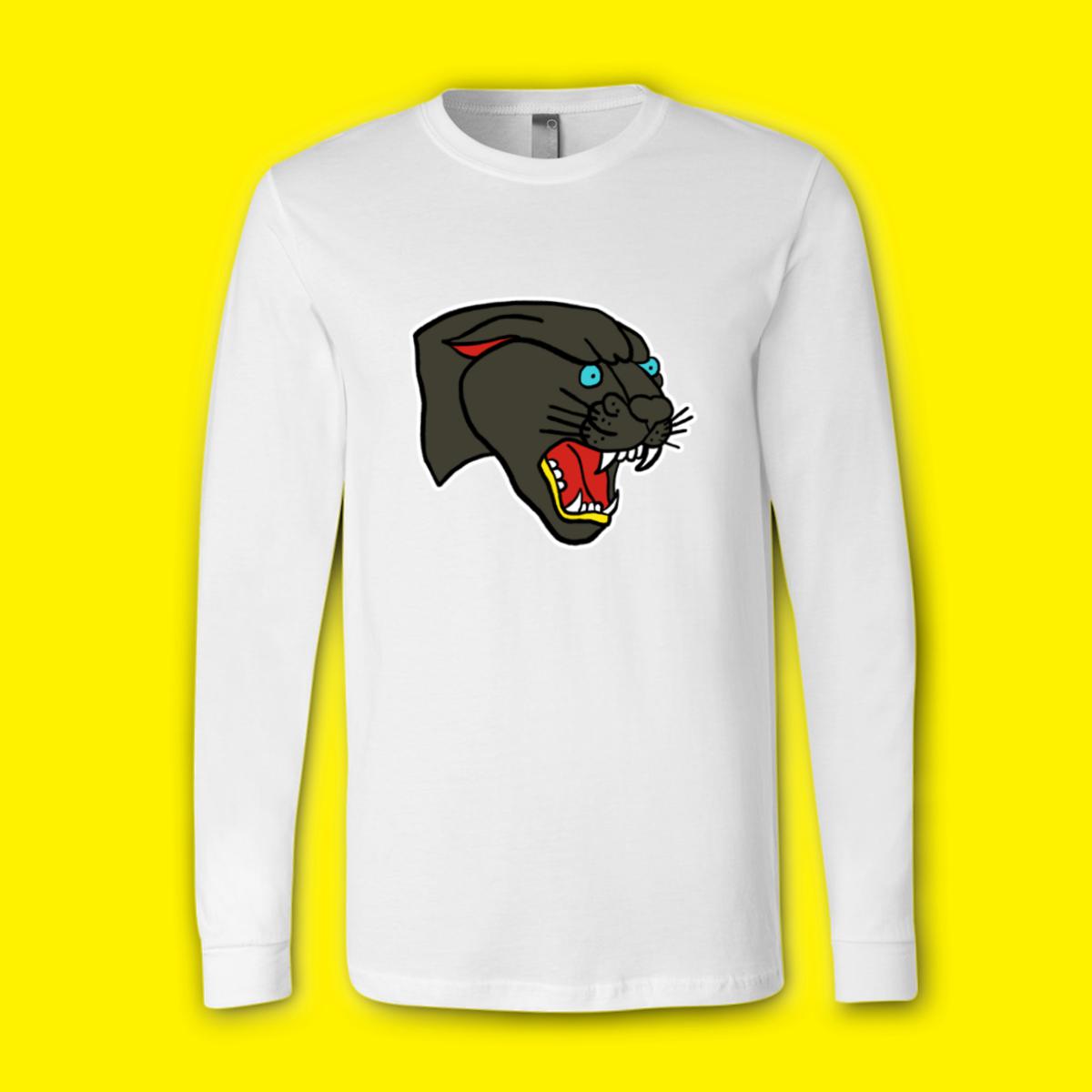 American Traditional Panther Unisex Long Sleeve Tee