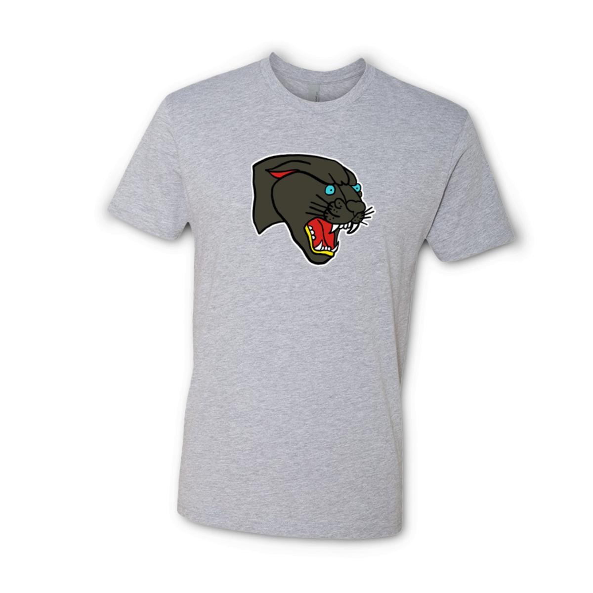American Traditional Panther Unisex Tee Large heather-grey