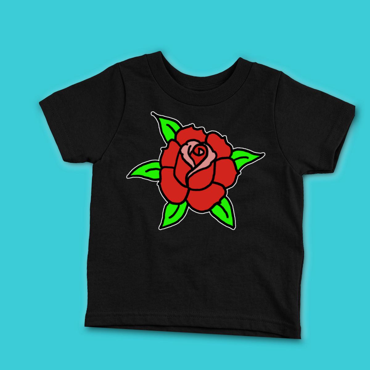 American Traditional Rose Infant Tee
