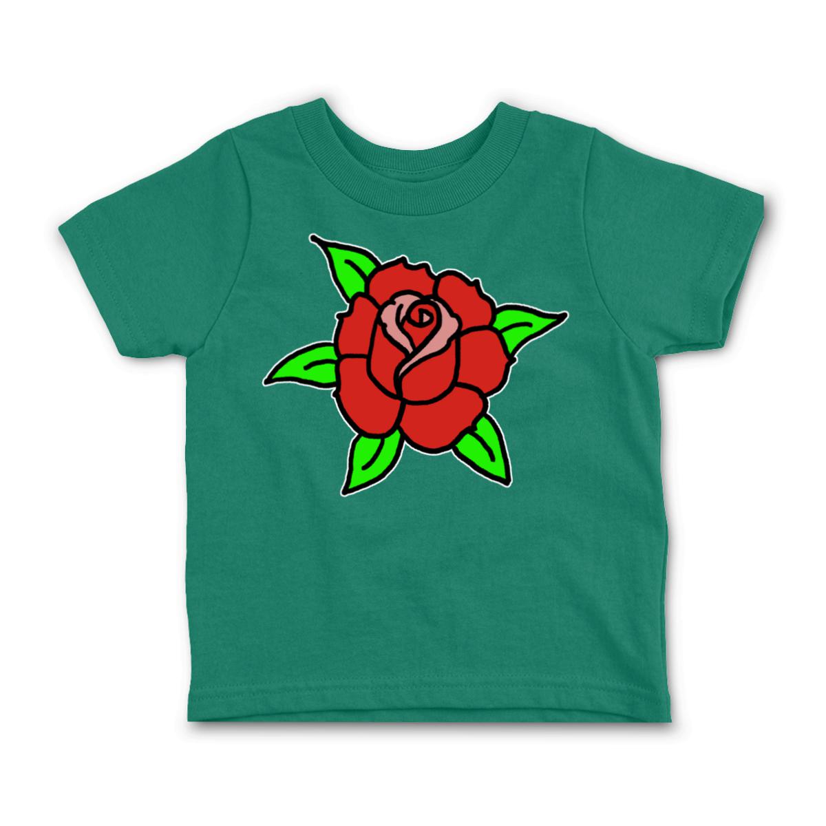 American Traditional Rose Infant Tee 18M kelly