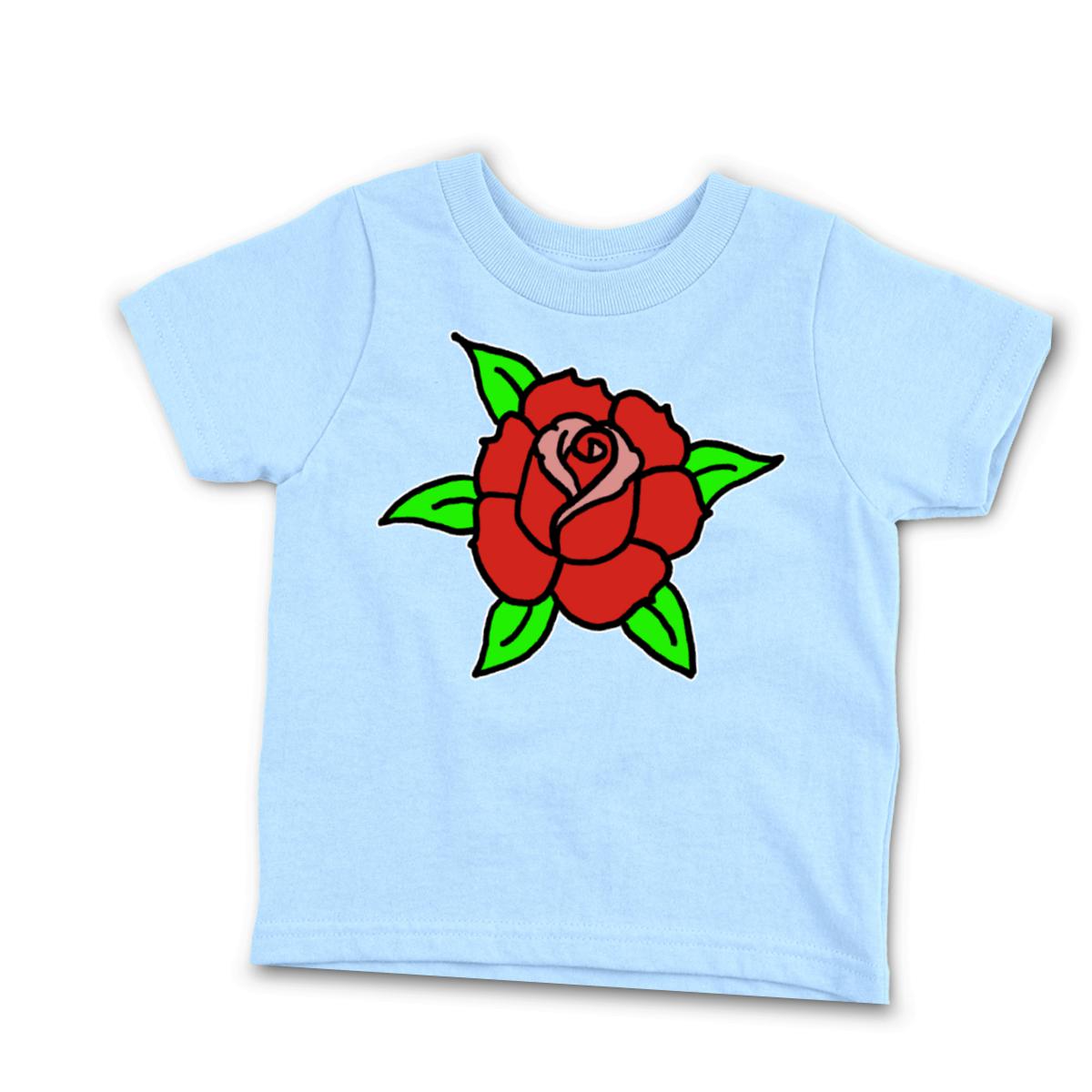 American Traditional Rose Infant Tee 12M light-blue