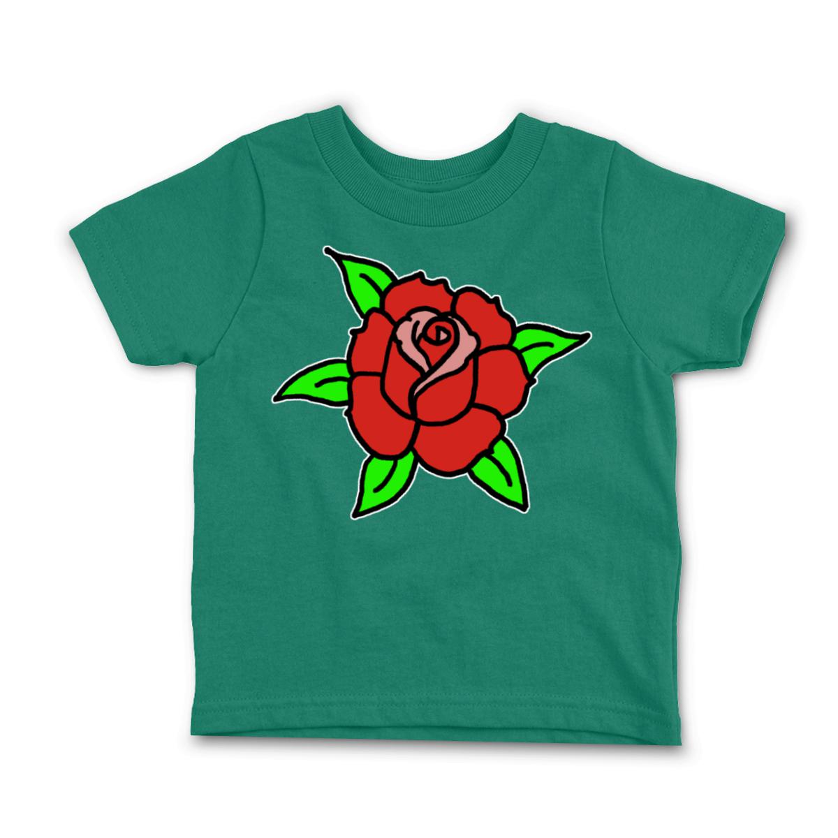 American Traditional Rose Toddler Tee 56T kelly