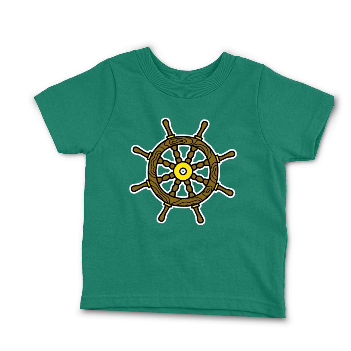 American Traditional Ship Wheel Infant Tee 18M kelly