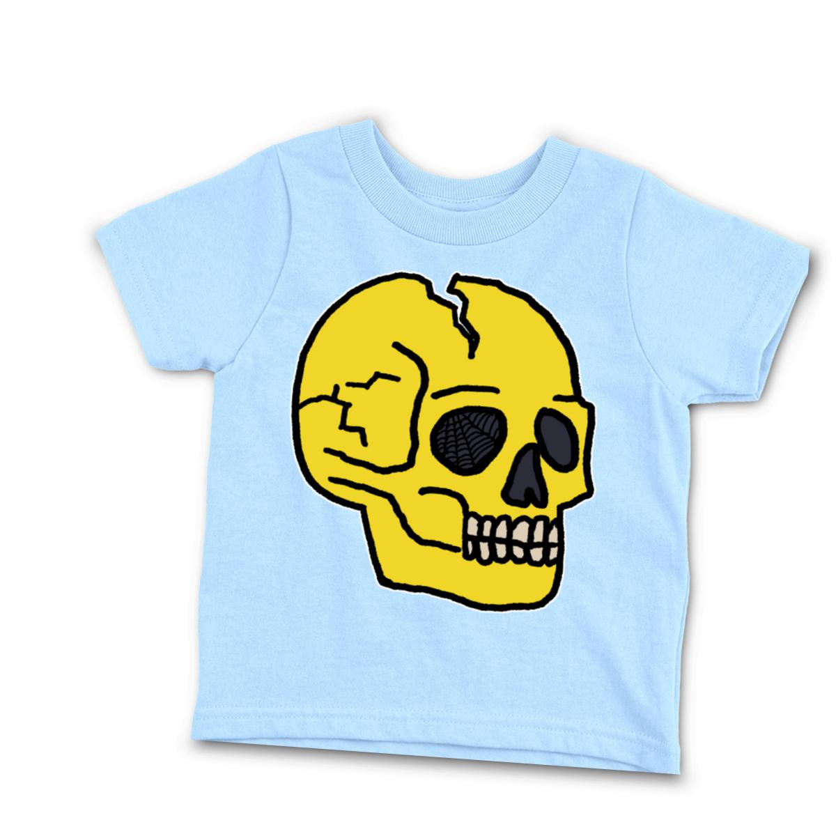 American Traditional Skull Infant Tee 12M light-blue