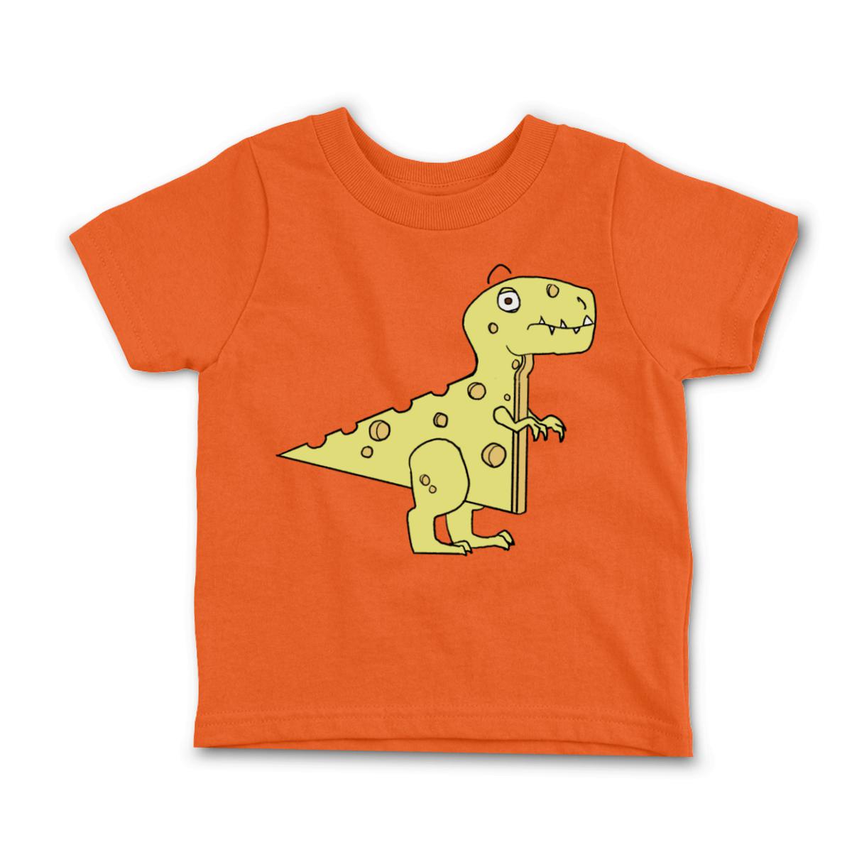 Cheeseosaurus Rex Infant Tee 18M orange