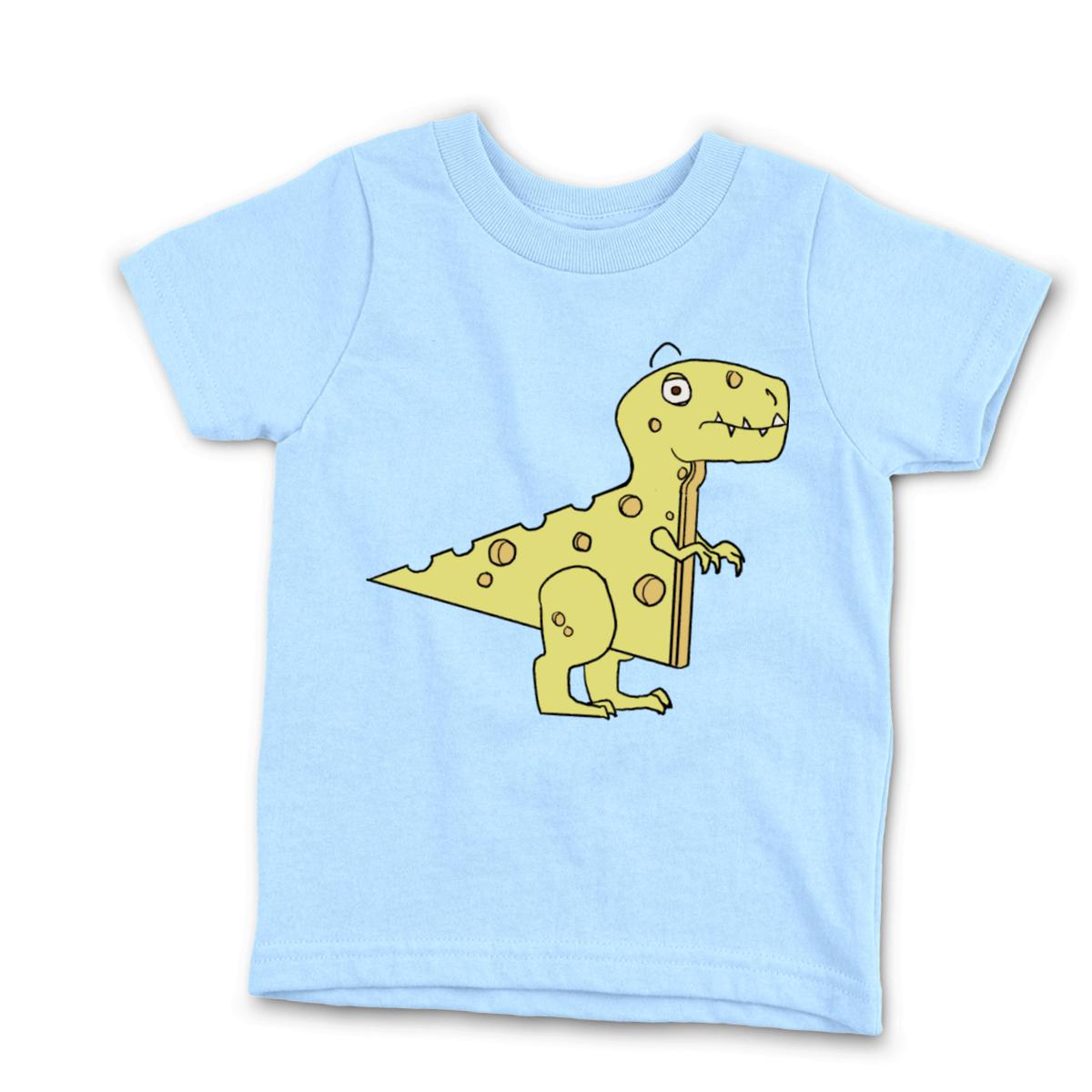 Cheeseosaurus Rex Kid's Tee Small light-blue